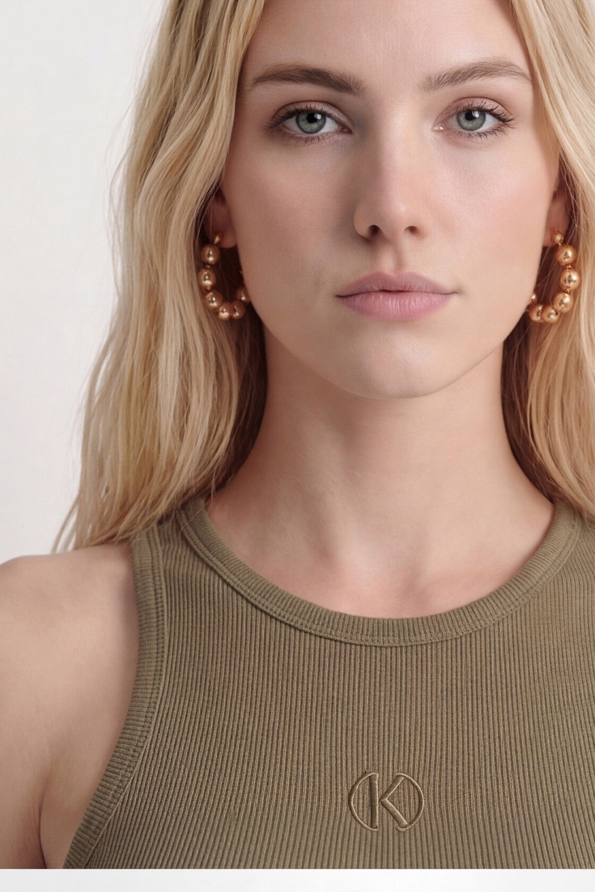 DEBARDEUR - CARISSA - OLIVE TEE SHIRT NEW KOOKAI Mode Kookai