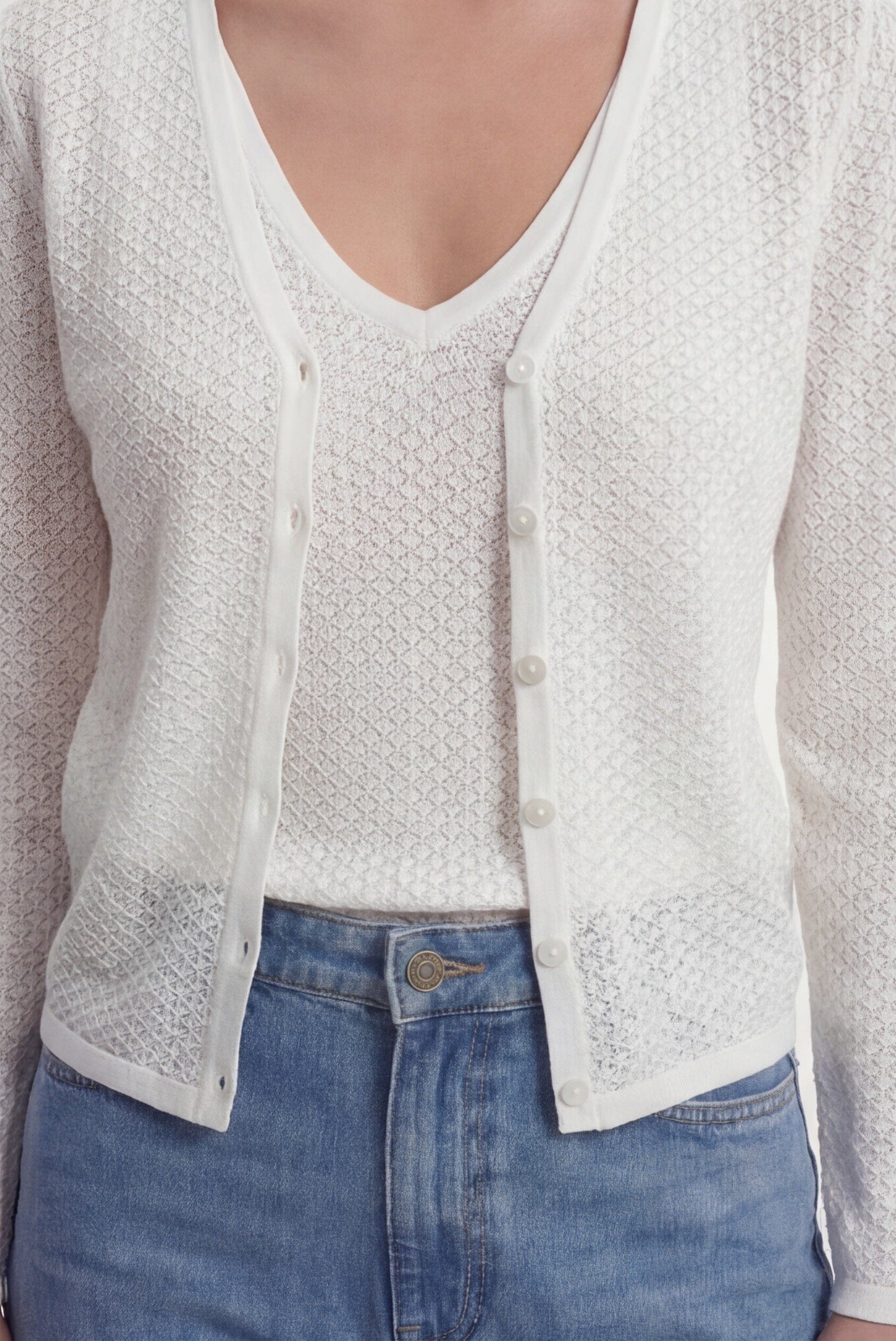 DEBARDEUR - CHARLIZE - ECRU PULL NEW KOOKAI Mode Kookai