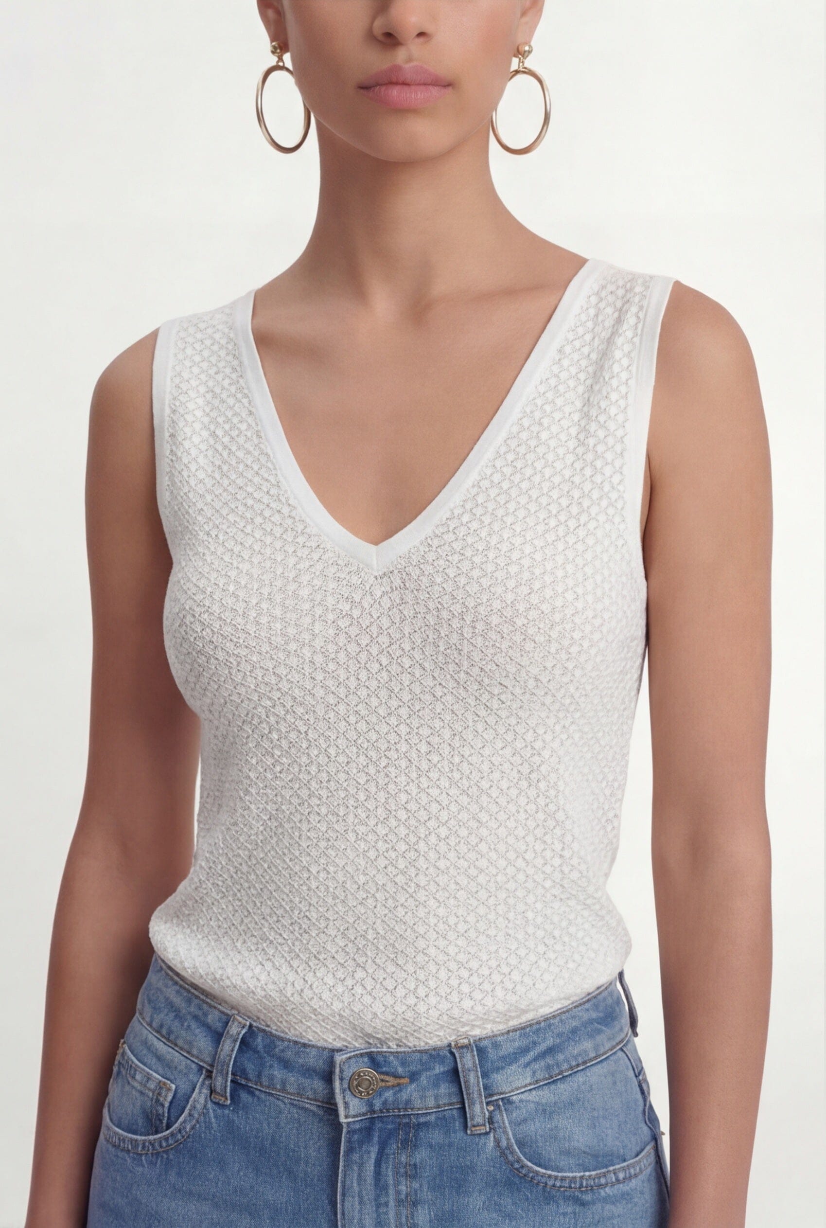 DEBARDEUR - CHARLIZE - ECRU PULL NEW KOOKAI Mode Kookai