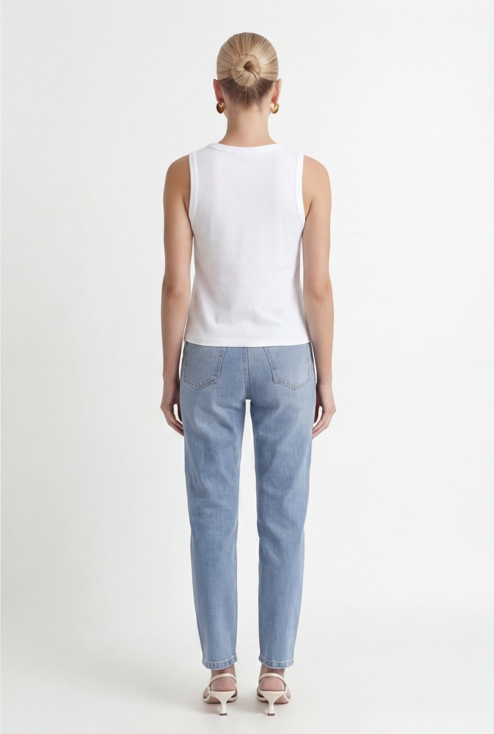 DEBARDEUR - COEUR - BLANC TEE SHIRT NEW KOOKAI Mode Kookai
