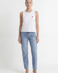 DEBARDEUR - COEUR - BLANC TEE SHIRT NEW KOOKAI Mode Kookai