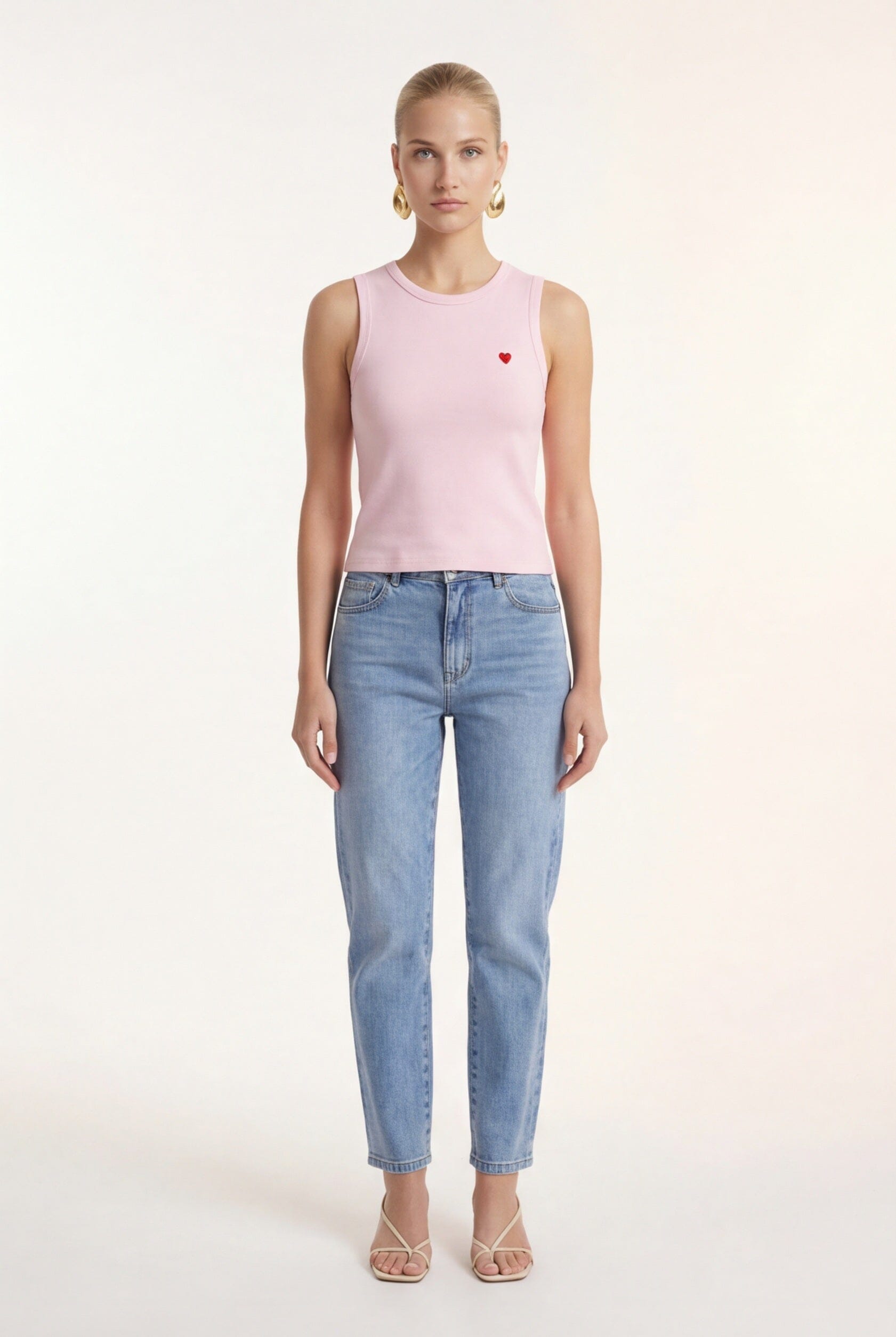 DEBARDEUR - COEUR - ROSE TEE SHIRT NEW KOOKAI Mode Kookai