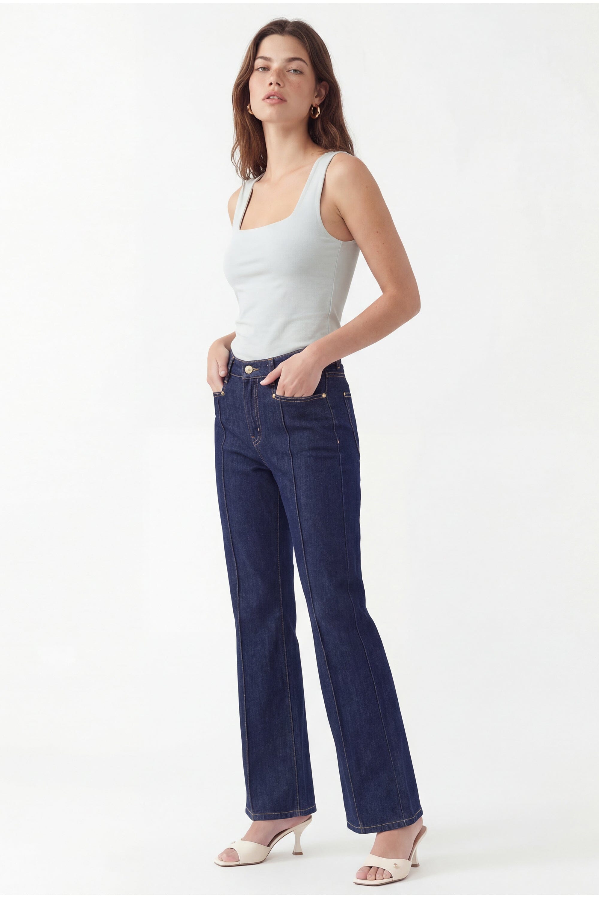 DEBARDEUR COL CARRÉ - CAPRICE - CELADON TEE SHIRT NEW KOOKAI Mode Kookai