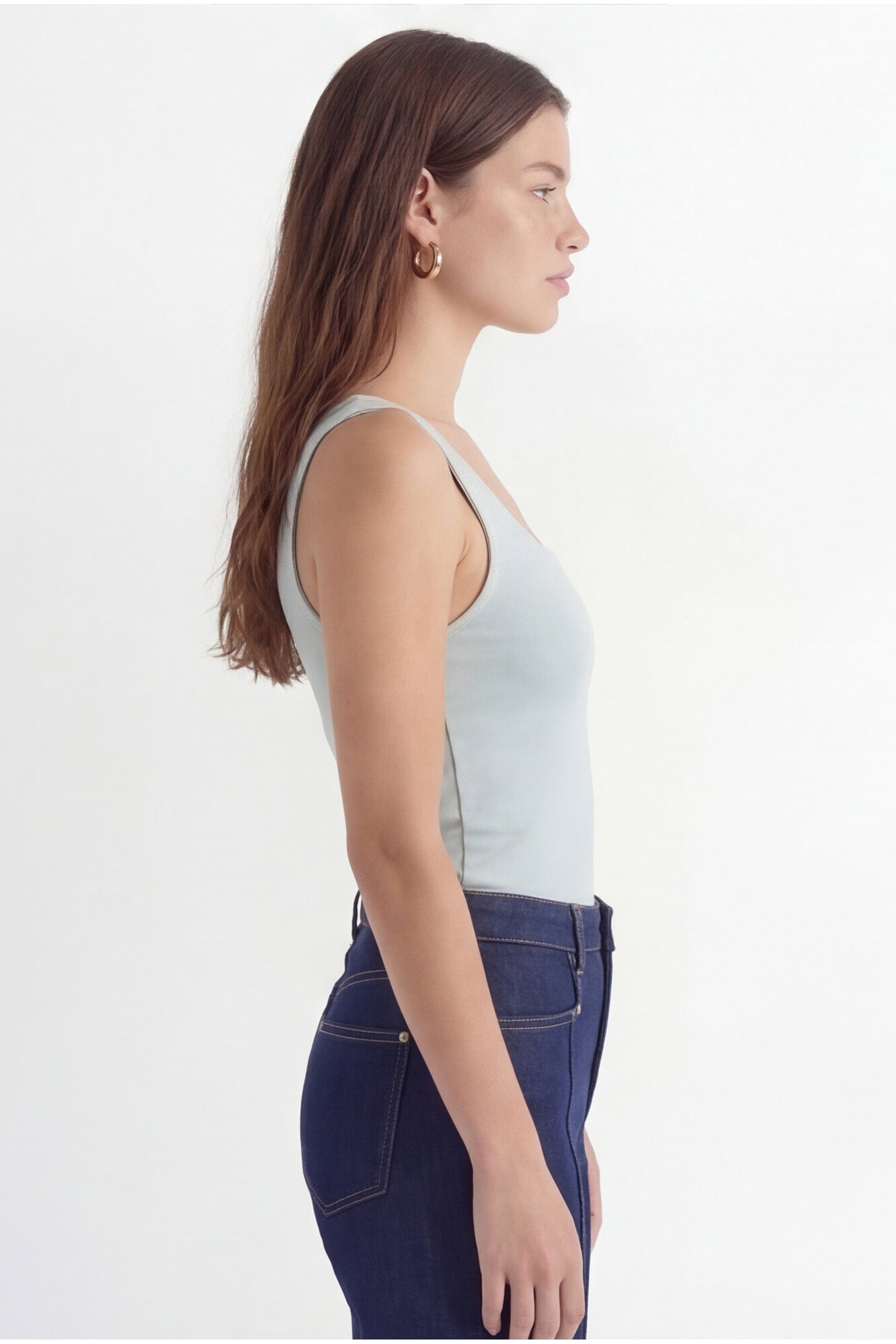 DEBARDEUR COL CARRÉ - CAPRICE - CELADON TEE SHIRT NEW KOOKAI Mode Kookai