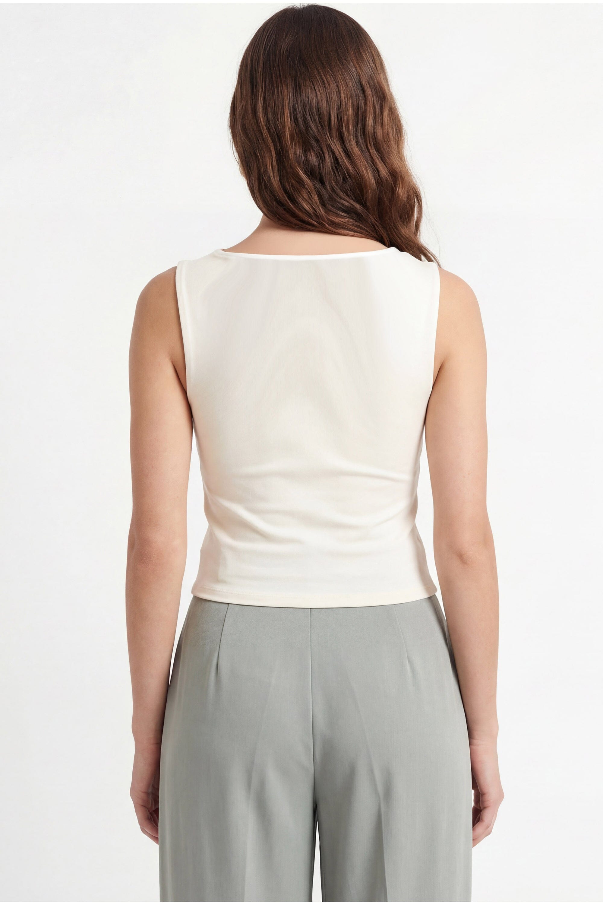 DEBARDEUR COL CARRÉ - CAPRICE - ECRU TEE SHIRT NEW KOOKAI Mode Kookai