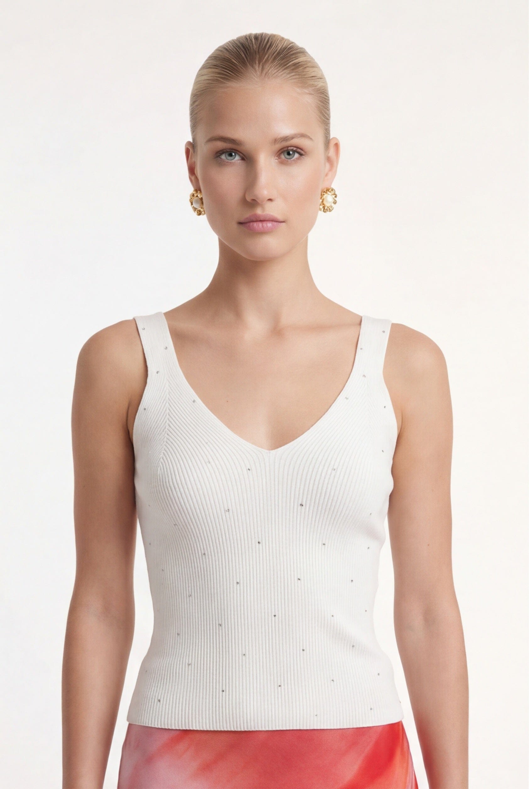 DEBARDEUR COL V - LOLITA - OFF WHITE PULL NEW KOOKAI Mode Kookai