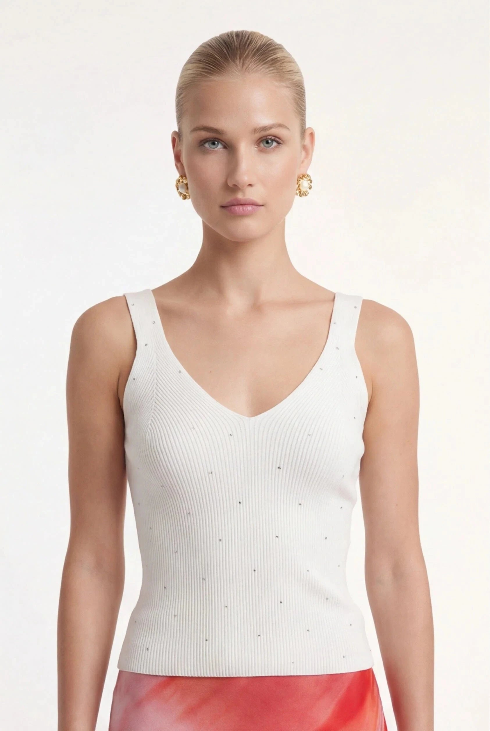 DEBARDEUR COL V - LOLITA PARTY - OFF WHITE PULL NEW KOOKAI Mode Kookai