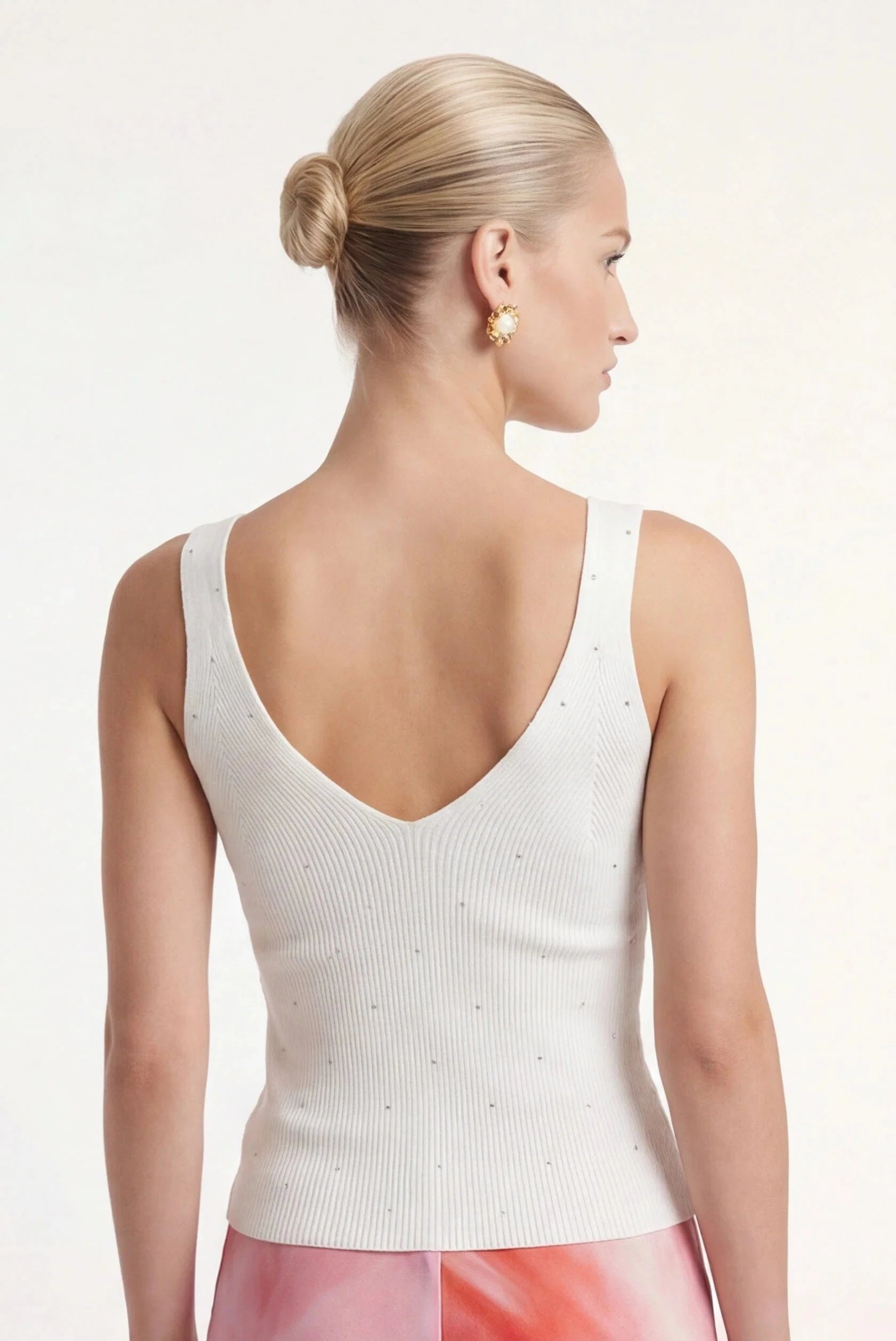 DEBARDEUR COL V - LOLITA PARTY - OFF WHITE PULL NEW KOOKAI Mode Kookai