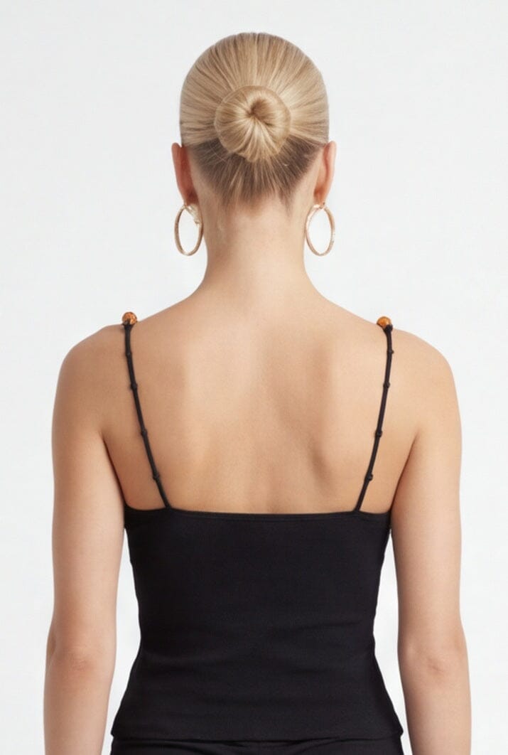 DEBARDEUR - COSIMA - NOIR TEE SHIRT NEW KOOKAI Mode Kookai