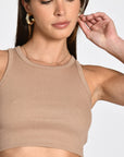 DEBARDEUR CÔTELÉ CHLOÉ BEIGE TEE SHIRT KOOKAI Mode Kookai
