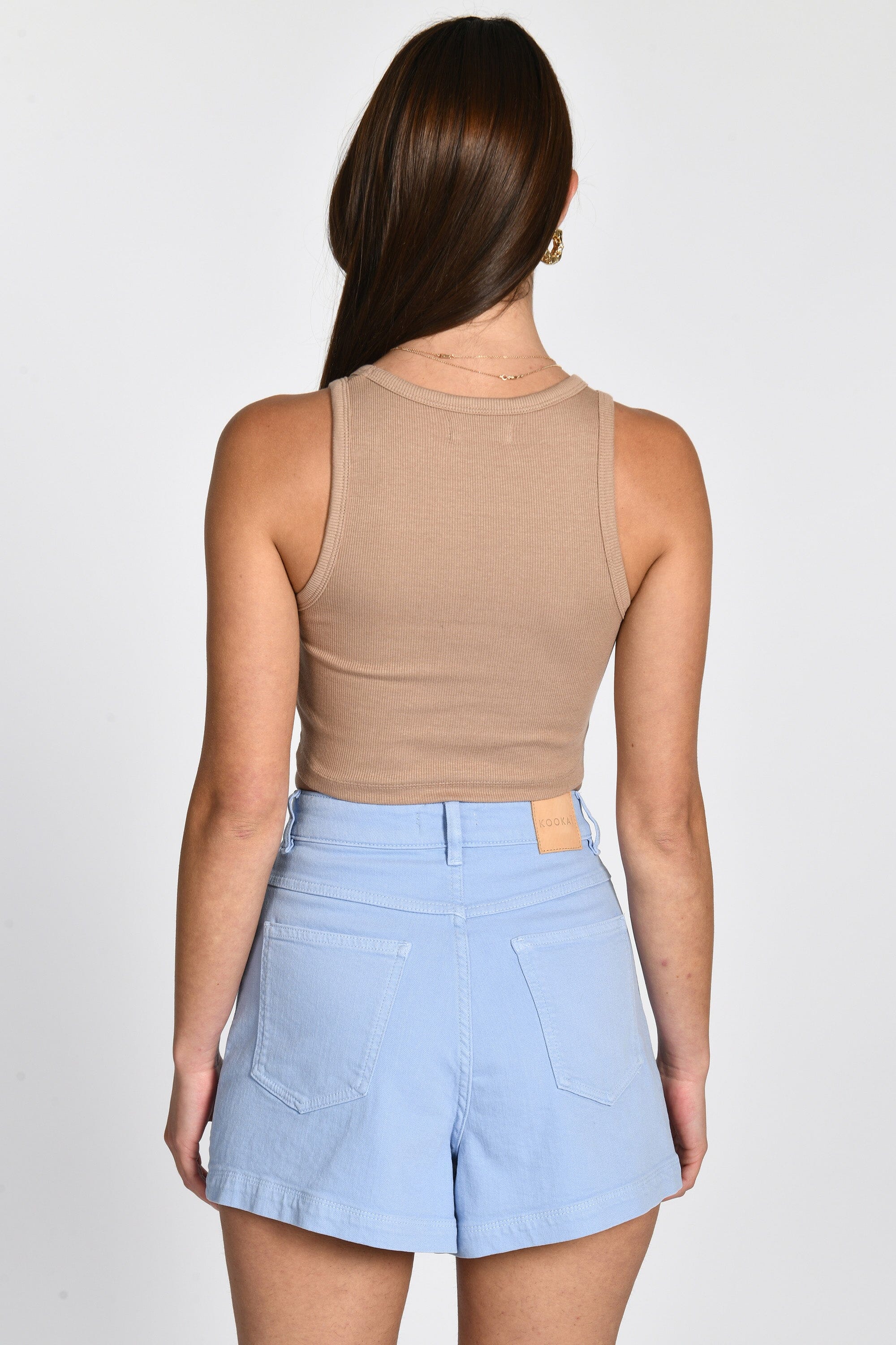 DEBARDEUR CÔTELÉ CHLOÉ BEIGE TEE SHIRT KOOKAI Mode Kookai