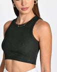 DEBARDEUR CÔTELÉ CHLOÉ NOIR TEE SHIRT KOOKAI Mode Kookai