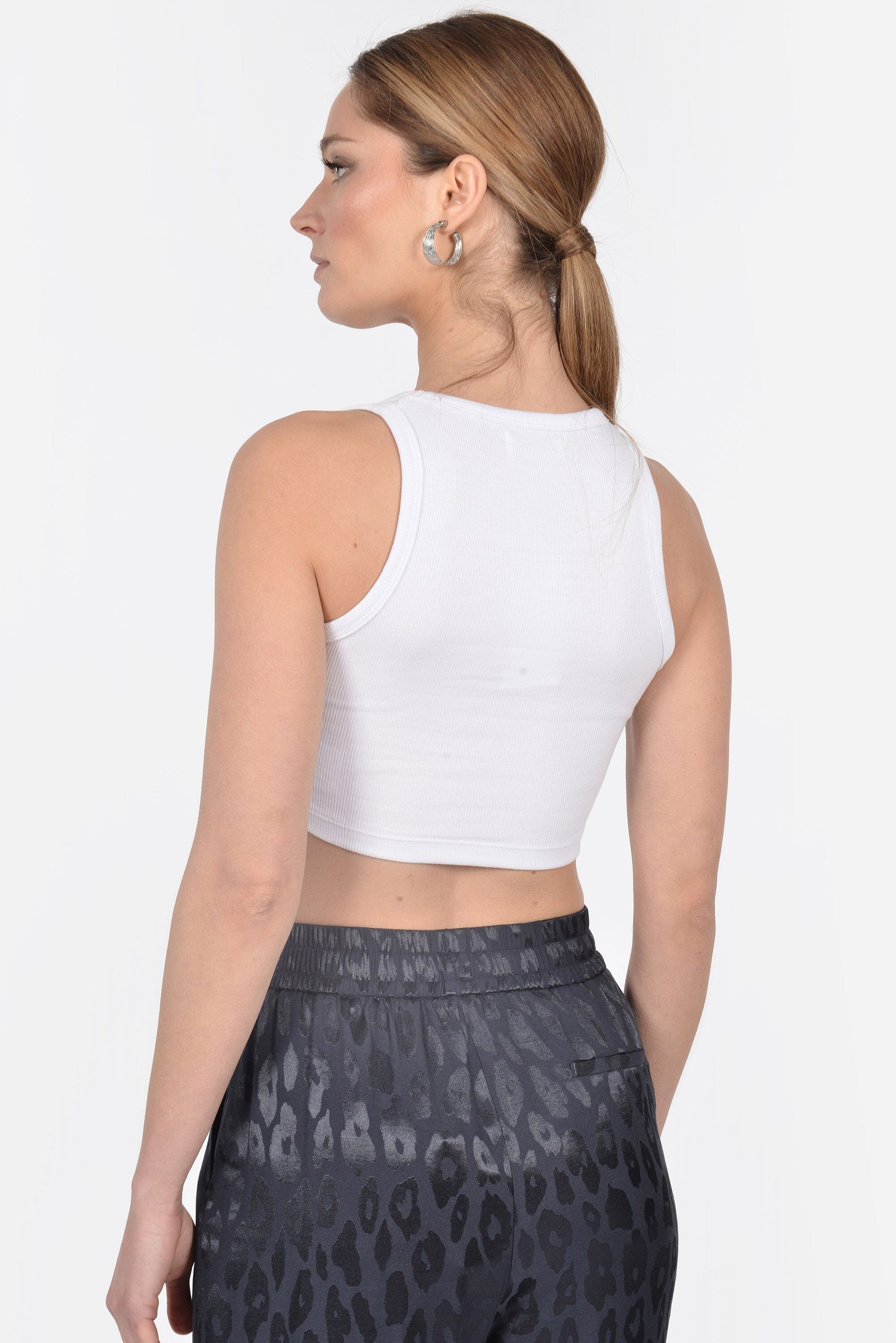 DEBARDEUR CÔTELÉ CHLOÉ OFF WHITE TEE SHIRT KOOKAI Mode Kookai