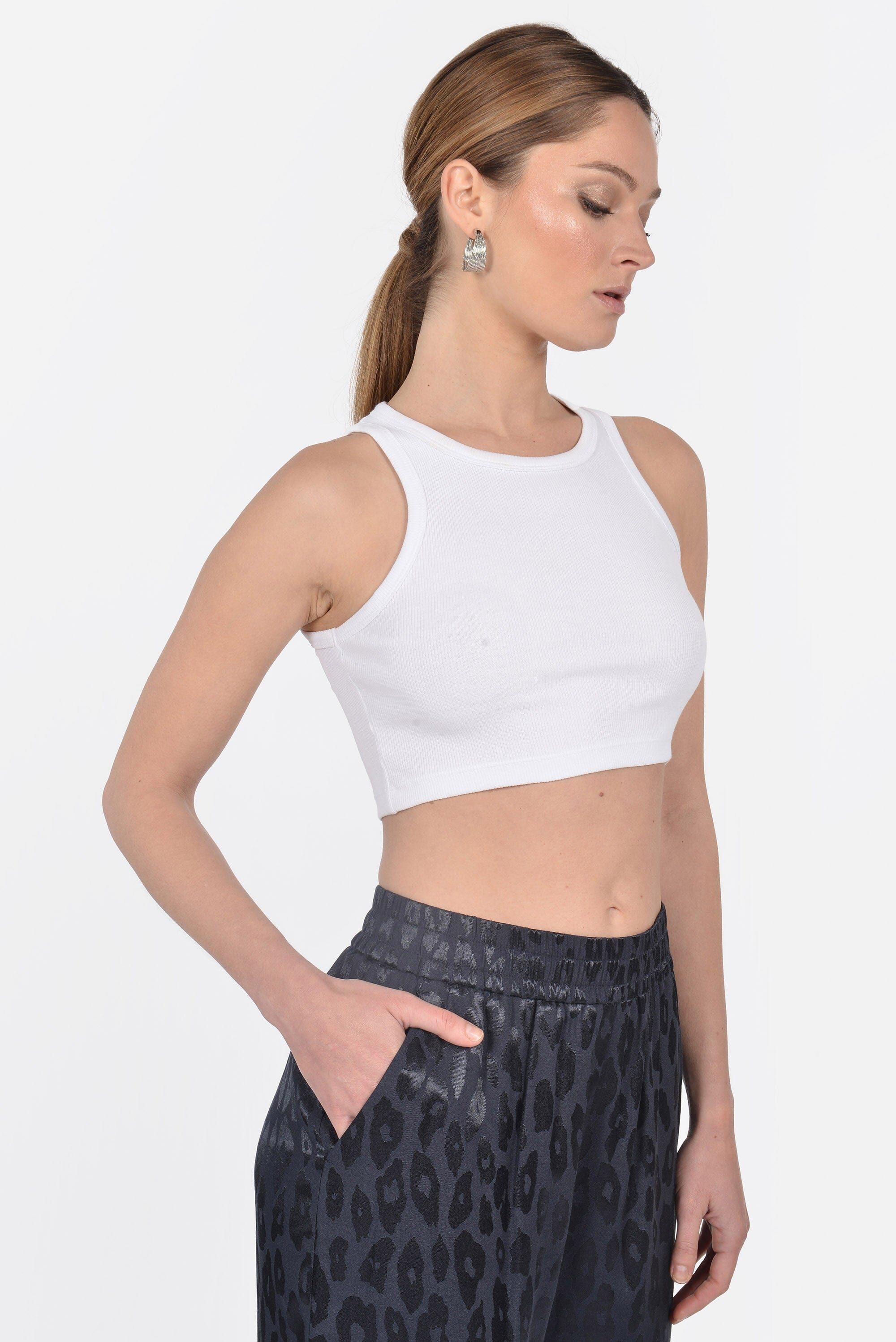 DEBARDEUR CÔTELÉ CHLOÉ OFF WHITE TEE SHIRT KOOKAI Mode Kookai