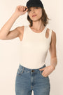 DEBARDEUR - ECRU - ALLENA TEE SHIRT NEW KOOKAI Mode Kookai