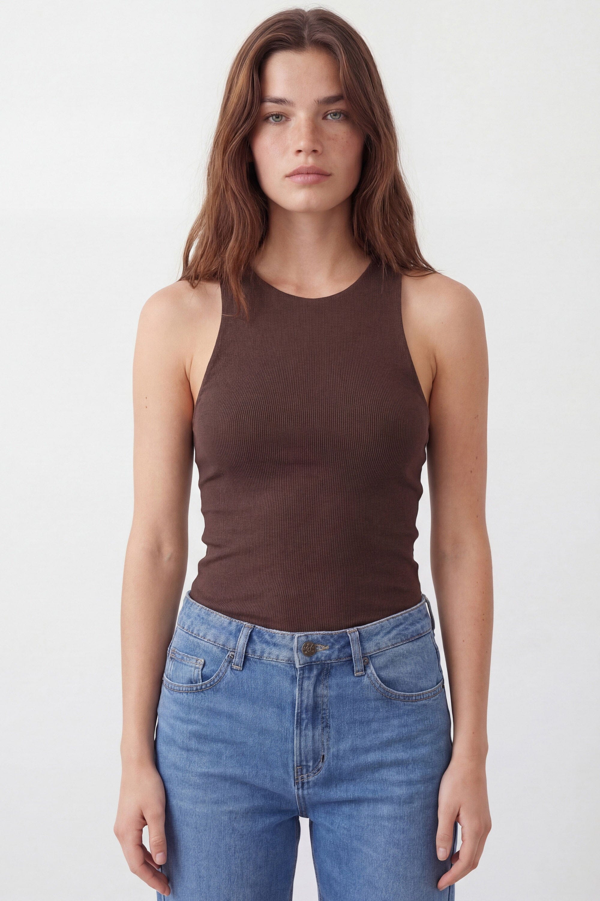 DEBARDEUR - JULIETTE - ESPRESSO TEE SHIRT NEW KOOKAI Mode Kookai