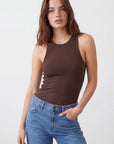 DEBARDEUR - JULIETTE - ESPRESSO TEE SHIRT NEW KOOKAI Mode Kookai