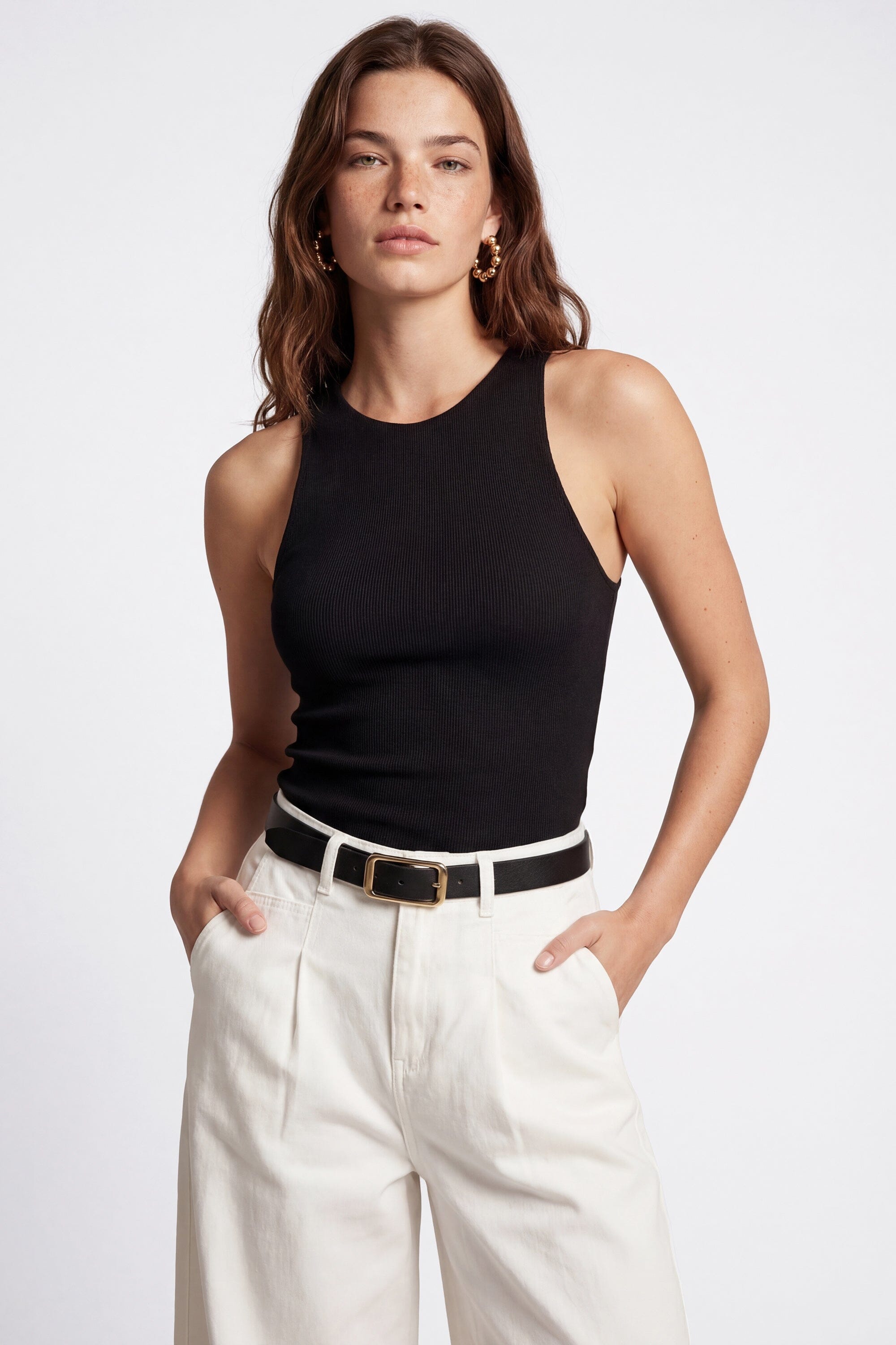 DEBARDEUR - JULIETTE - NOIR TEE SHIRT NEW KOOKAI Mode Kookai