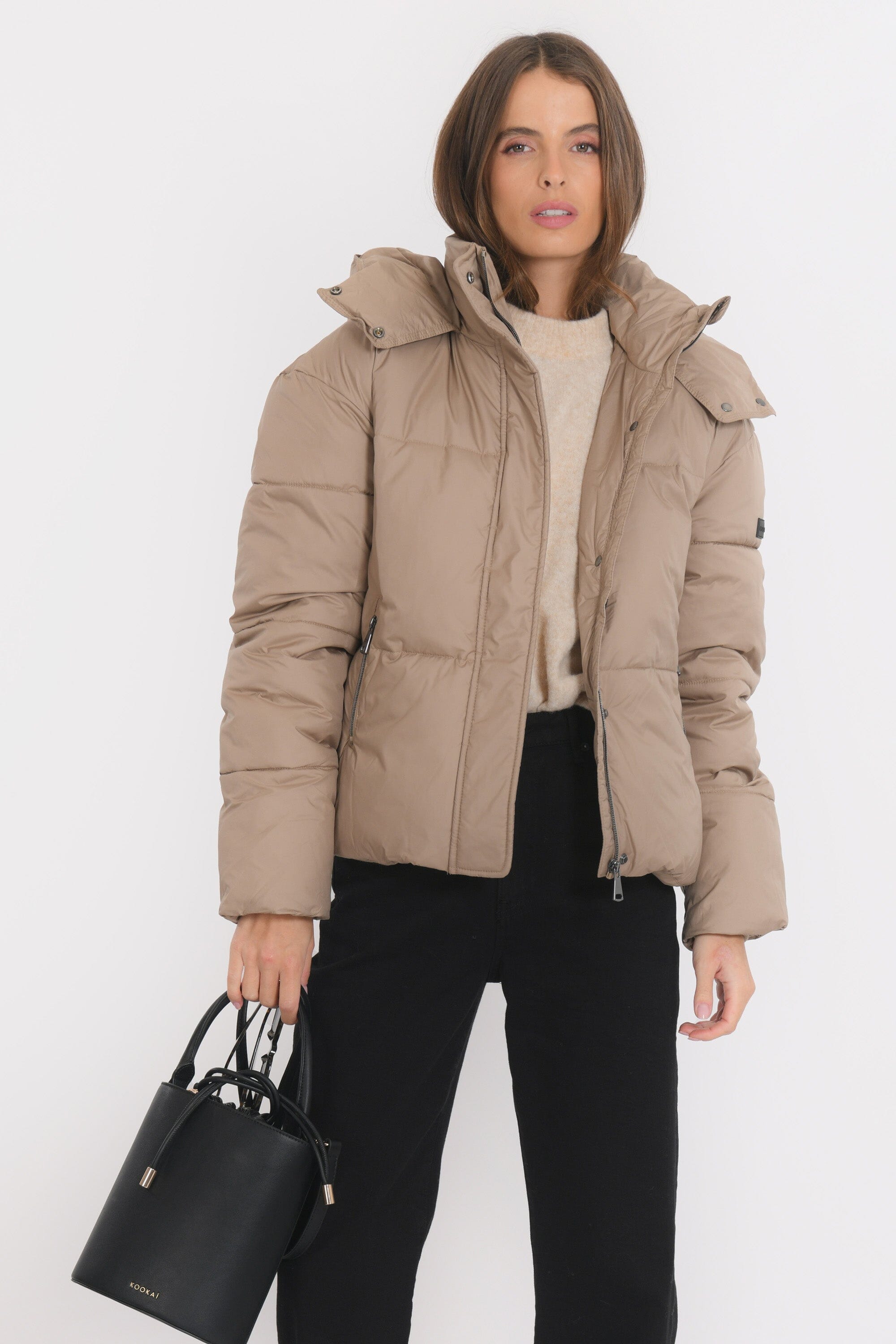 DOUDOUNE - BAXTER - BEIGE MANTEAU NEW KOOKAI Mode Kookai