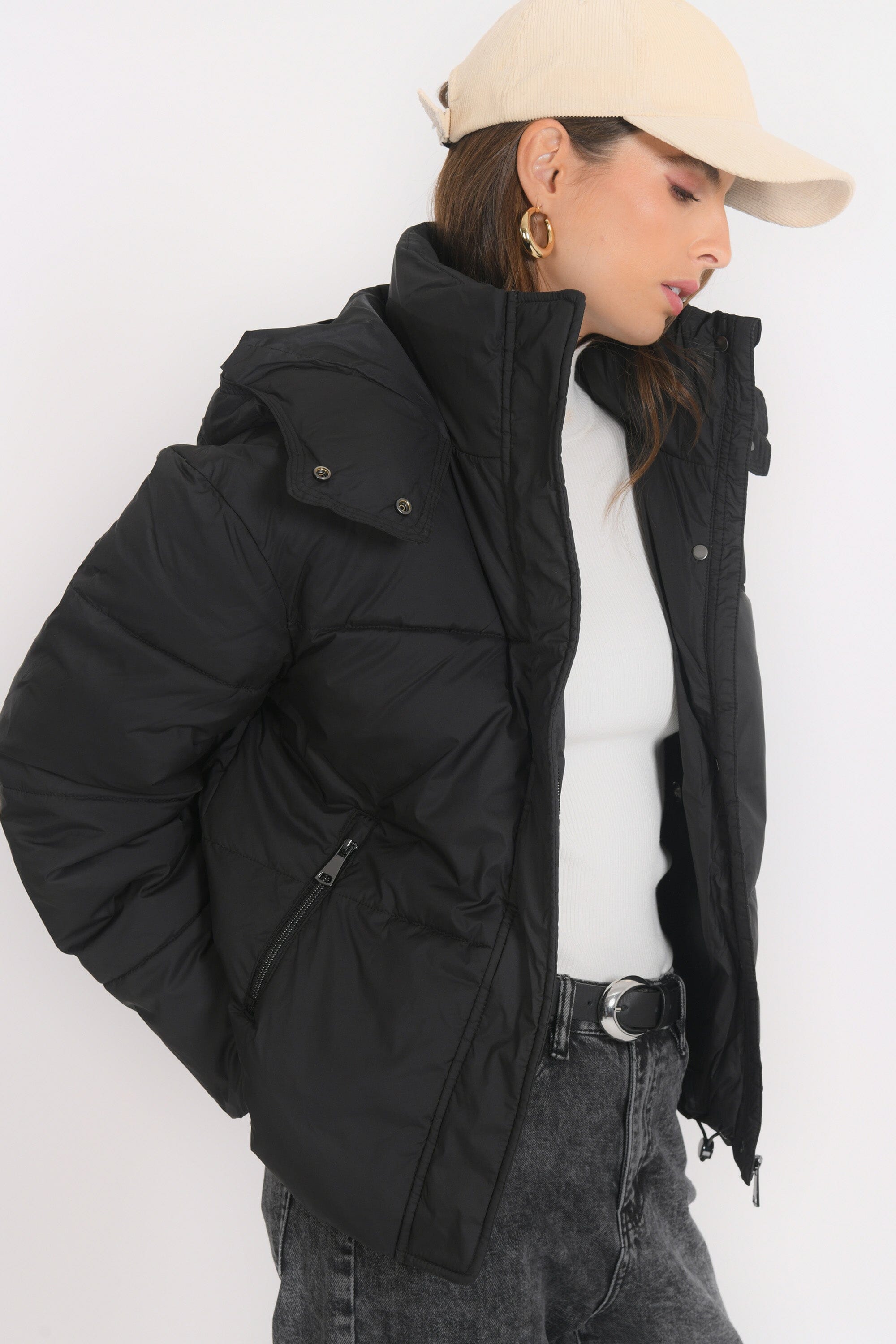DOUDOUNE - BAXTER - NOIR MANTEAU NEW KOOKAI Mode Kookai