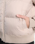 DOUDOUNE COURTE KAREN BEIGE MANTEAU KOOKAI Mode Kookai