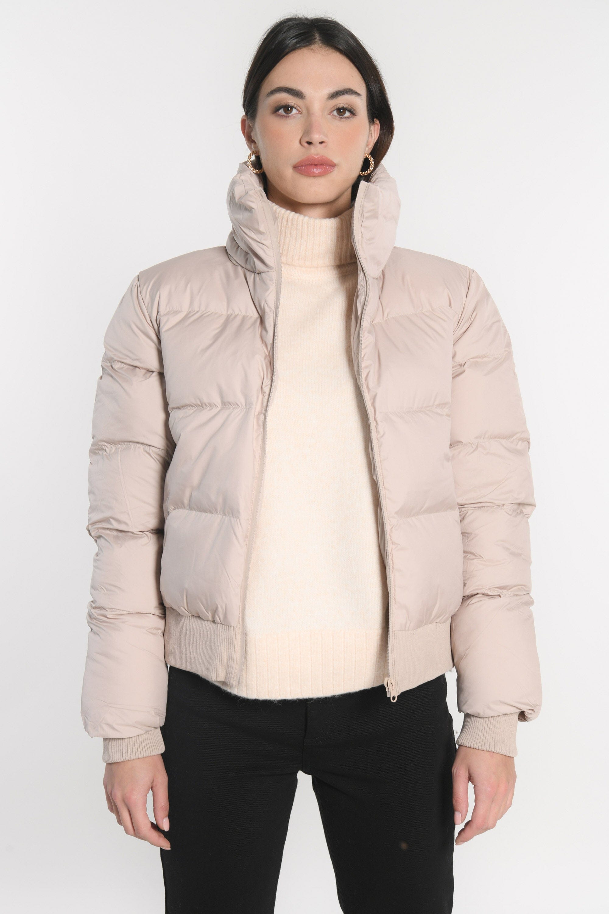 DOUDOUNE COURTE KAREN BEIGE MANTEAU KOOKAI Mode Kookai
