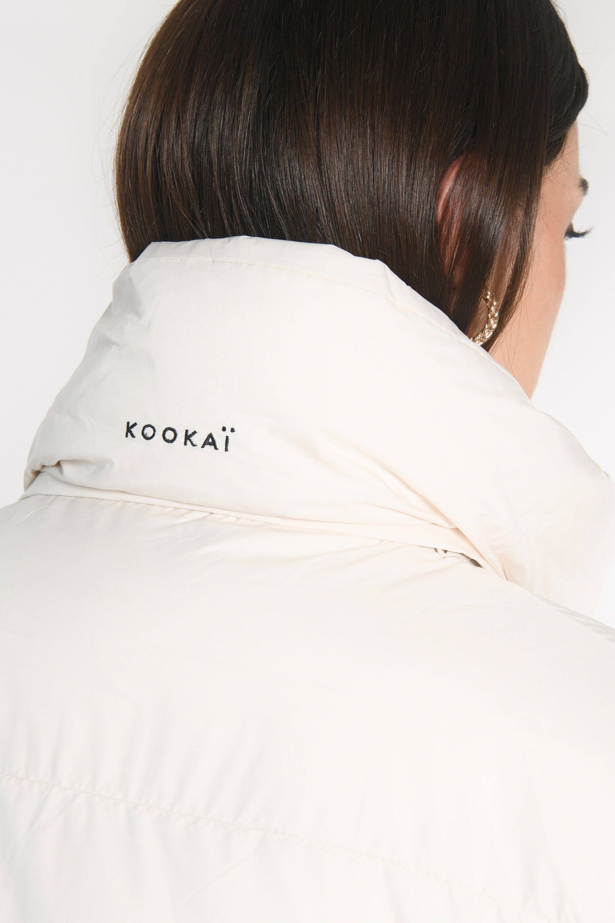 DOUDOUNE COURTE KAREN ECRU MANTEAU KOOKAI Mode Kookai