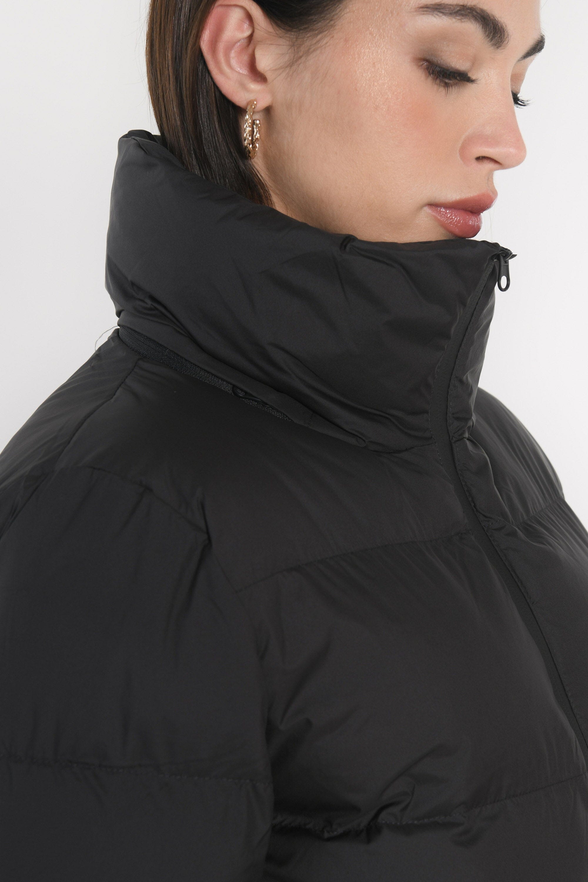 DOUDOUNE COURTE KAREN NOIR MANTEAU KOOKAI Mode Kookai