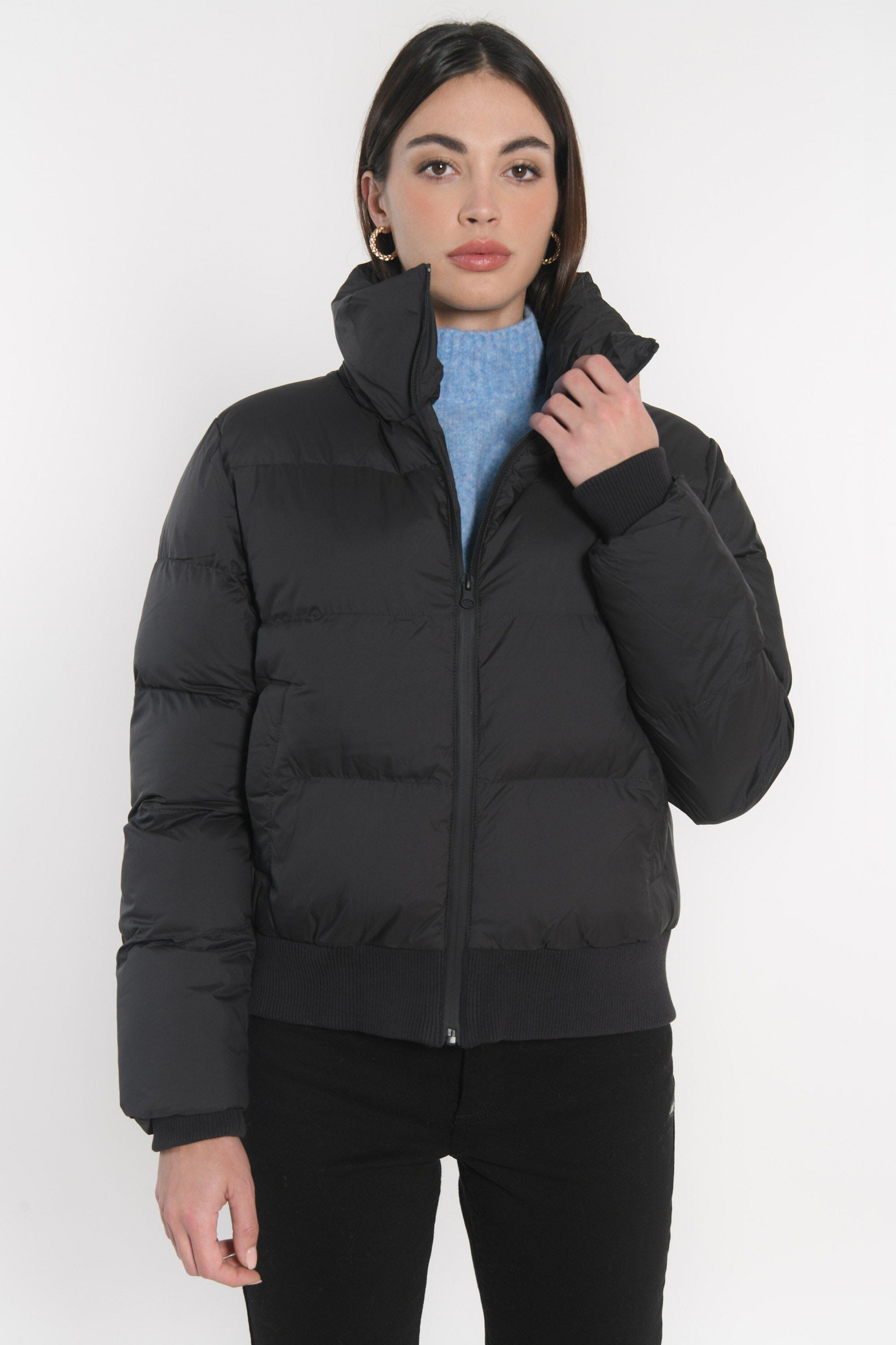 DOUDOUNE COURTE KAREN NOIR MANTEAU KOOKAI Mode Kookai