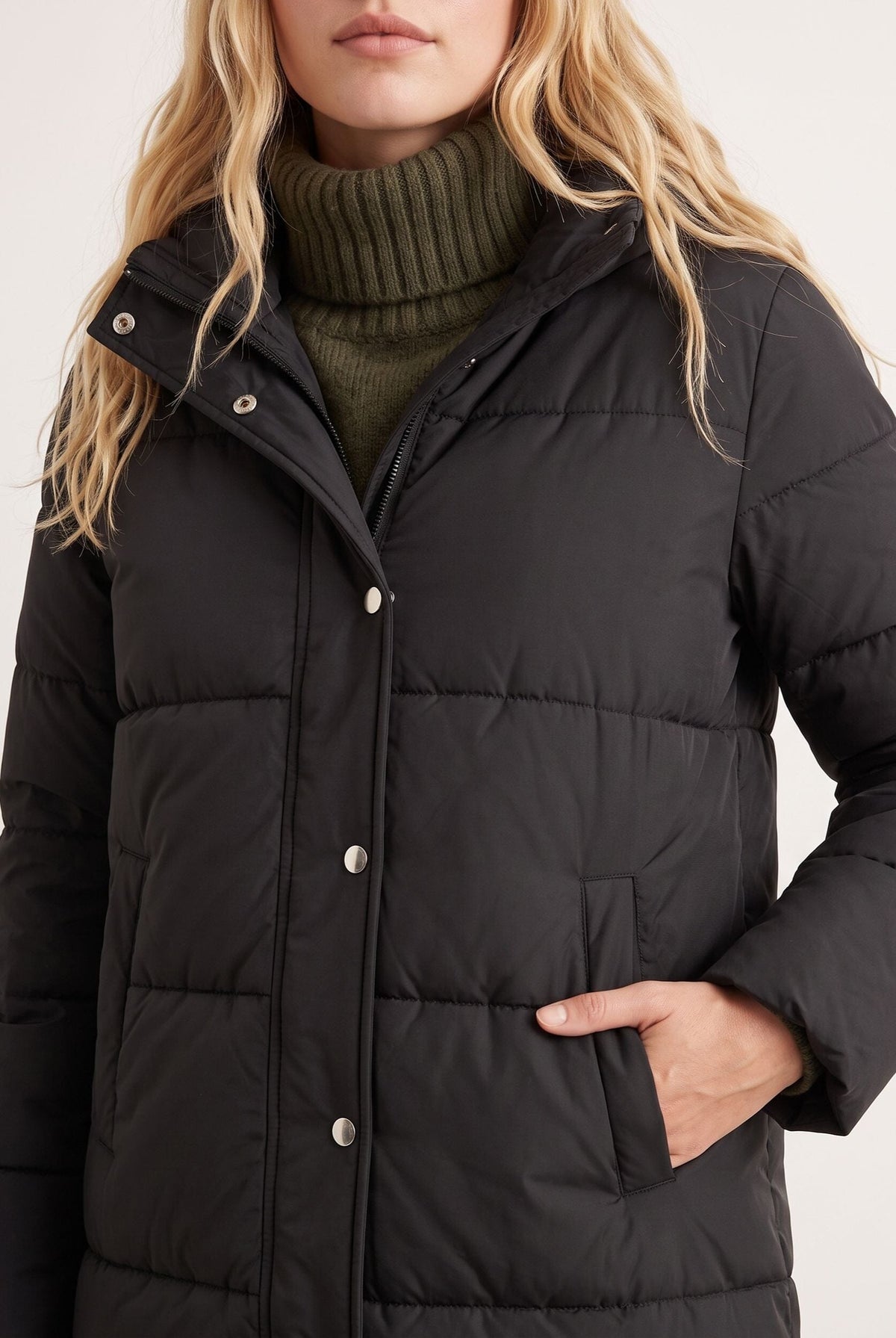 DOUDOUNE - DOUNIA - NOIR MANTEAU NEW KOOKAI Mode Kookai