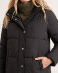 DOUDOUNE - DOUNIA - NOIR MANTEAU NEW KOOKAI Mode Kookai