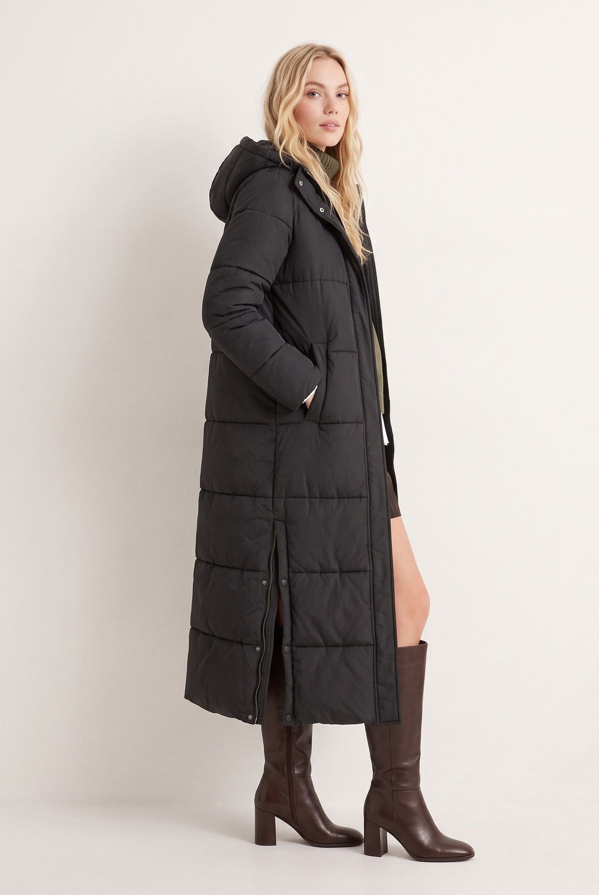 DOUDOUNE - DOUNIA - NOIR MANTEAU NEW KOOKAI Mode Kookai