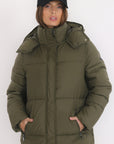 DOUDOUNE LONGUE - BAXTER - KHAKI MANTEAU NEW KOOKAI Mode Kookai