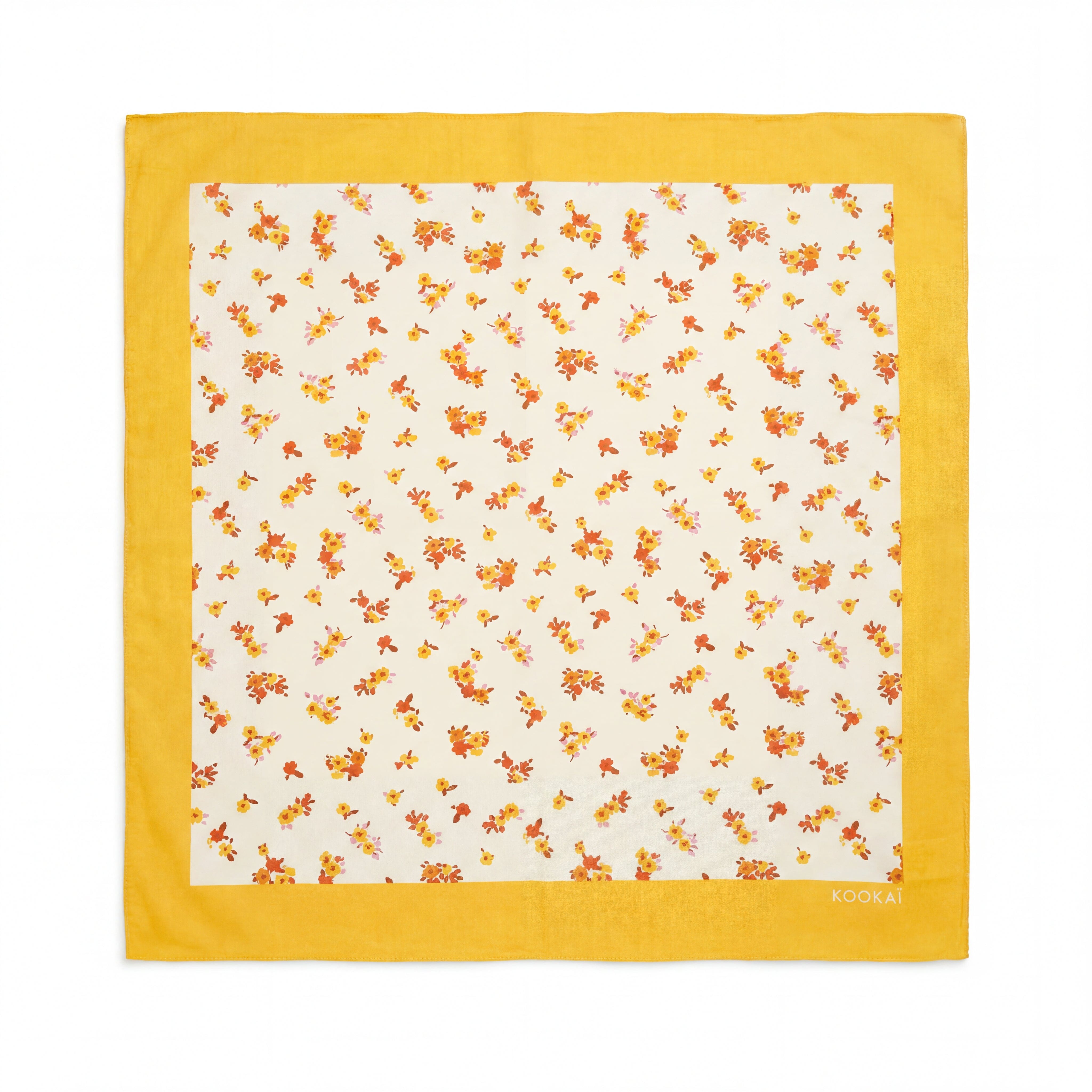 FOULARD 100% COTON - CLEMENCE - VANILLE ACCESSOIRES NEW KOOKAI Mode Kookai
