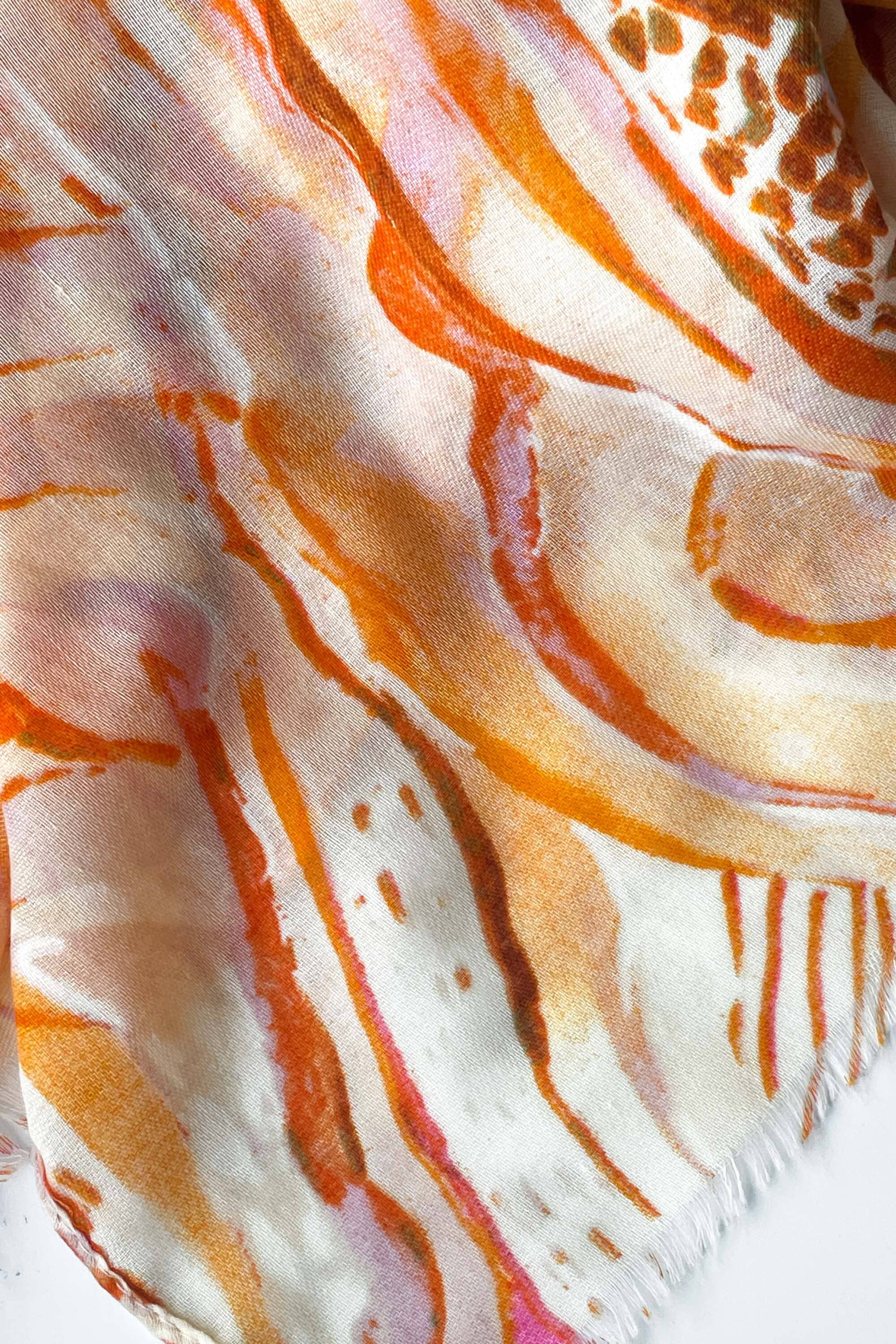 FOULARD ANIMALIER ORANGE ACCESSOIRES KOOKAI Mode Kookai