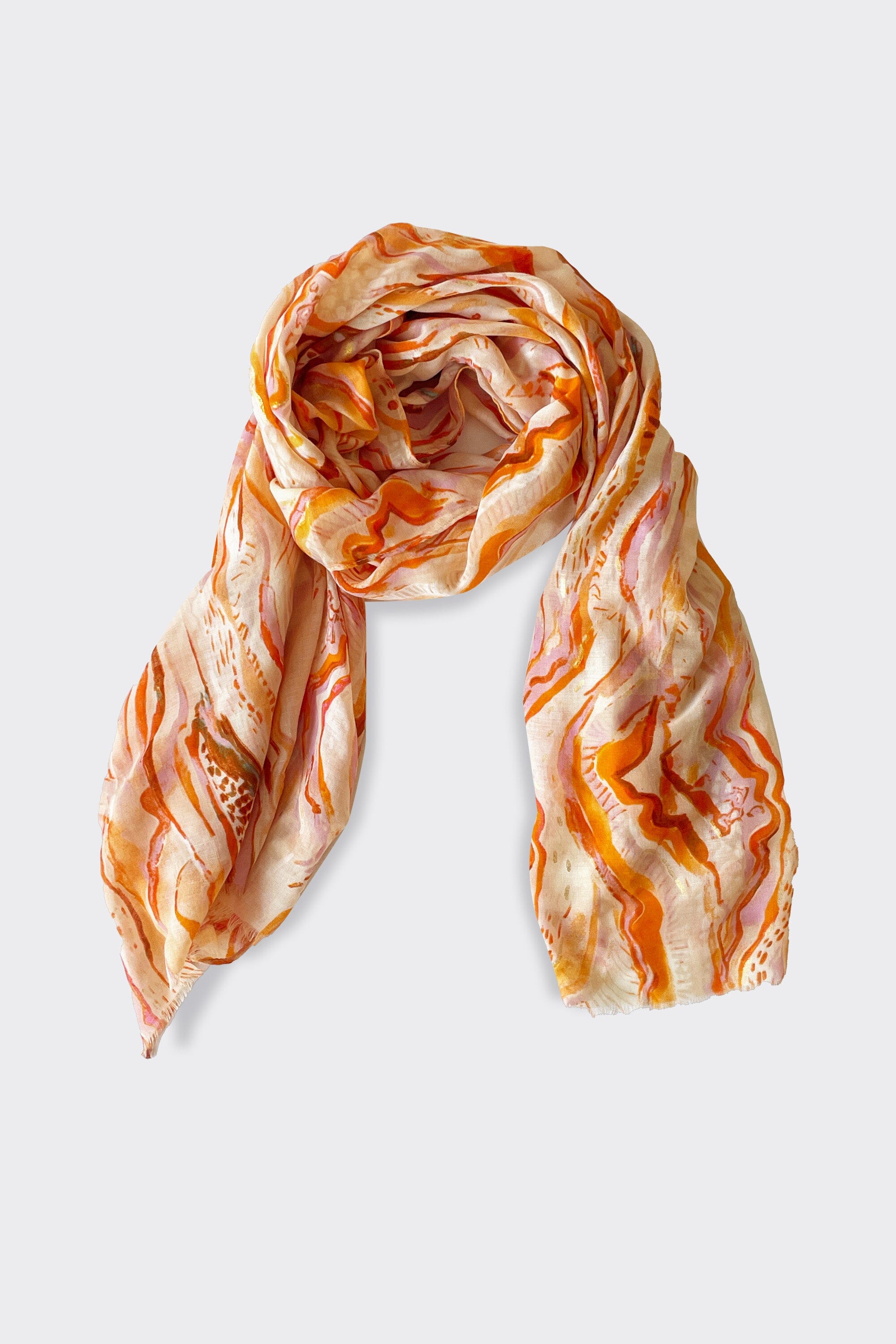 FOULARD ANIMALIER ORANGE ACCESSOIRES KOOKAI Mode Kookai