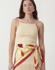 FOULARD COTON - CORAL - TERRACOTTA ACCESSOIRES NEW KOOKAI Mode Kookai