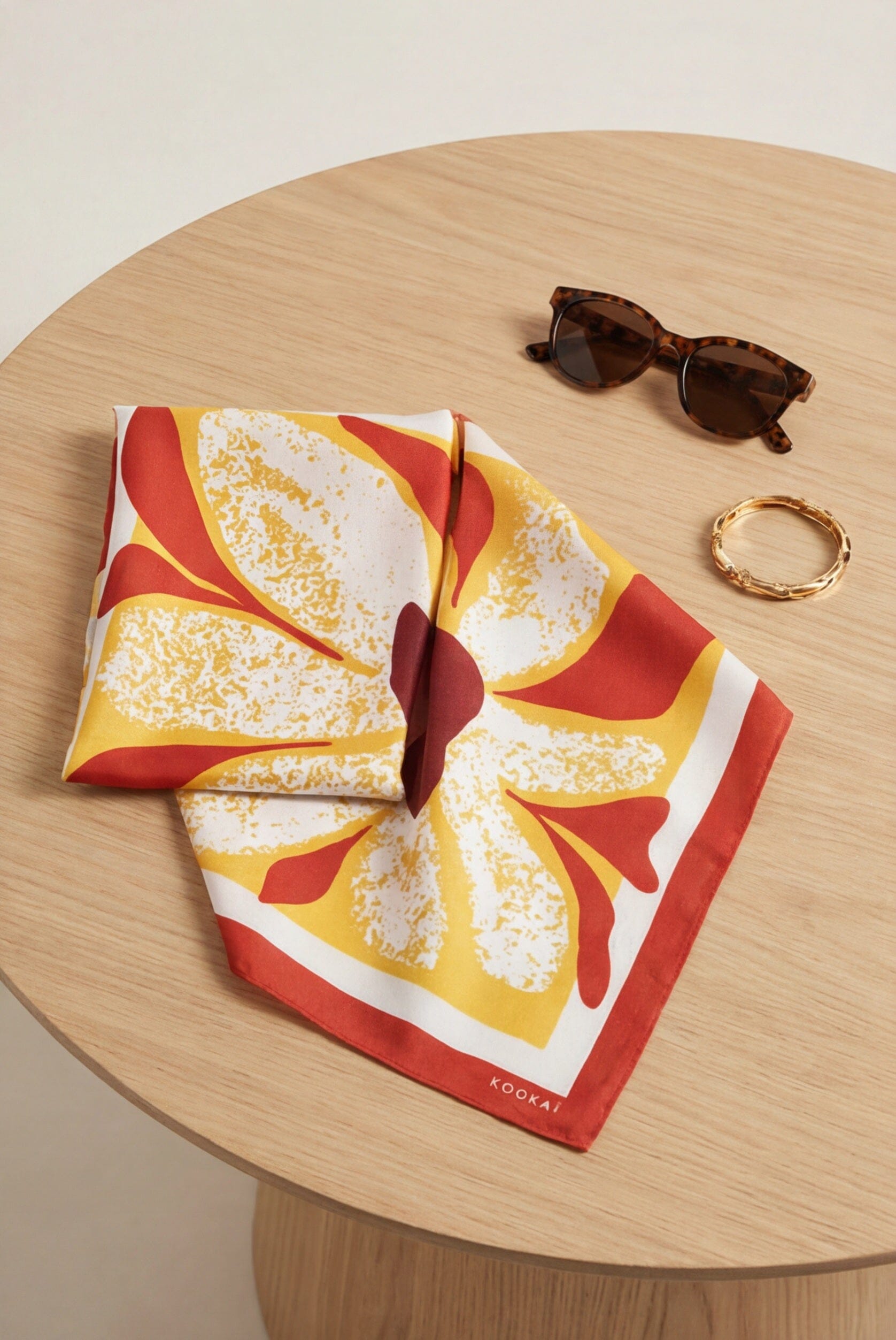 FOULARD COTON - CORAL - TERRACOTTA ACCESSOIRES NEW KOOKAI Mode Kookai