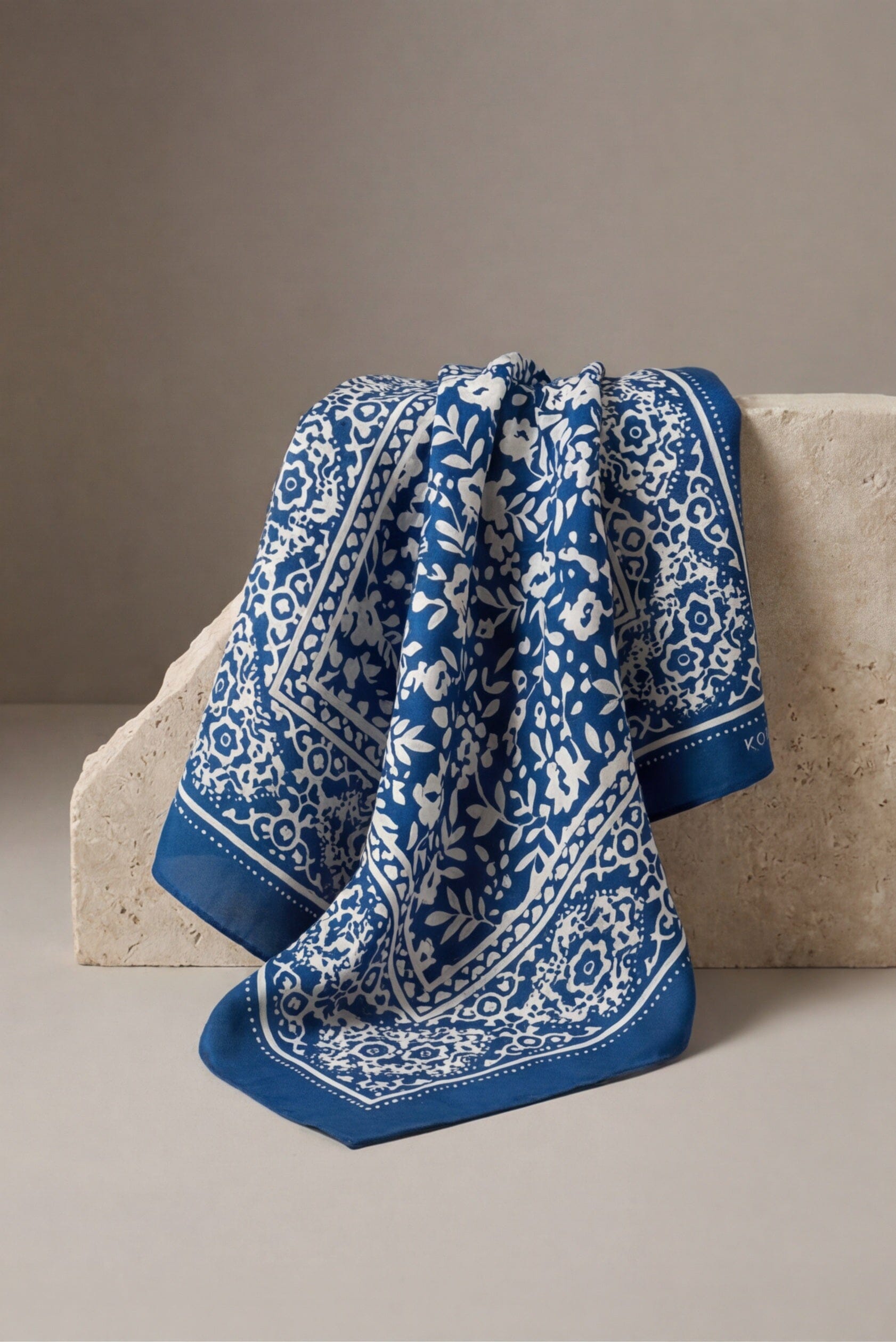 FOULARD COTON MODAL - CALY - MARINE ACCESSOIRES NEW KOOKAI Mode Kookai