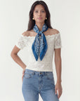 FOULARD COTON MODAL - CALY - MARINE ACCESSOIRES NEW KOOKAI Mode Kookai