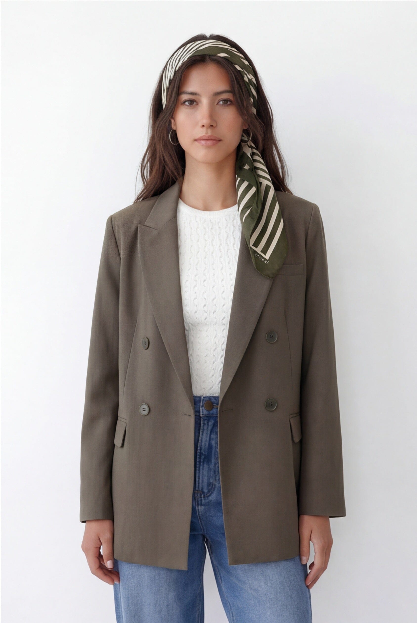 FOULARD COTON MODAL - COOPER - KAKI ACCESSOIRES NEW KOOKAI Mode Kookai