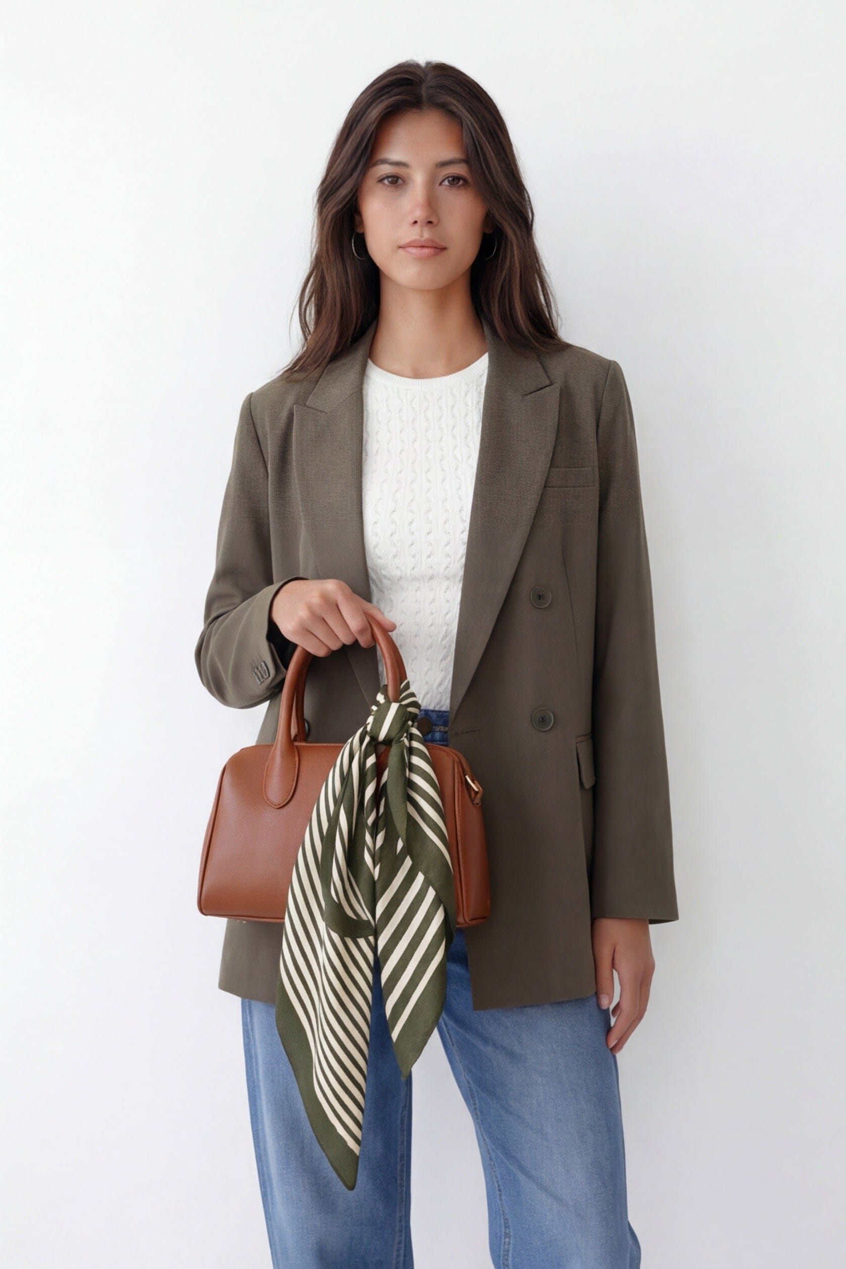 FOULARD COTON MODAL - COOPER - KAKI ACCESSOIRES NEW KOOKAI Mode Kookai