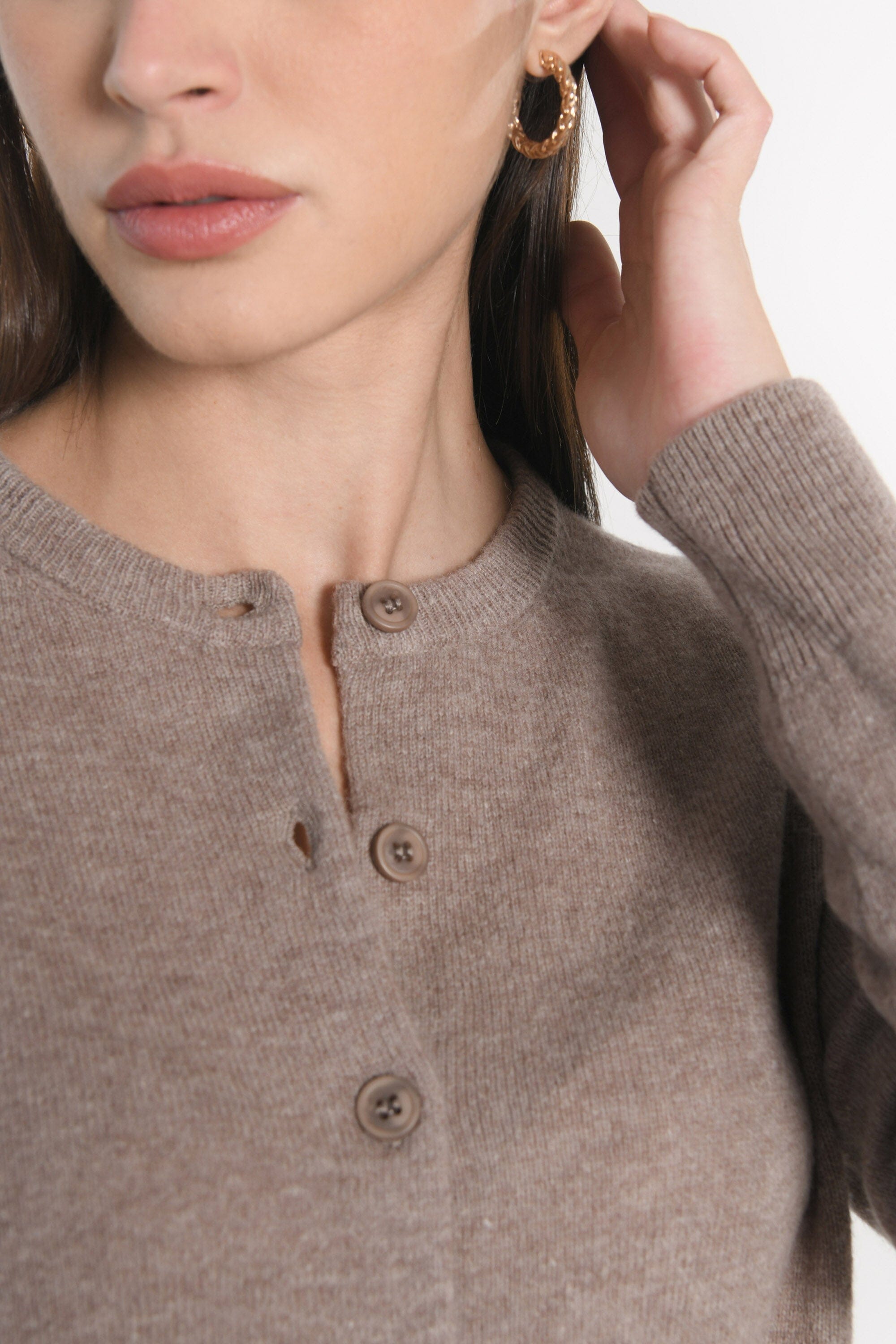 GILET ANITA BEIGE CHINÉ GILET KOOKAI Mode Kookai