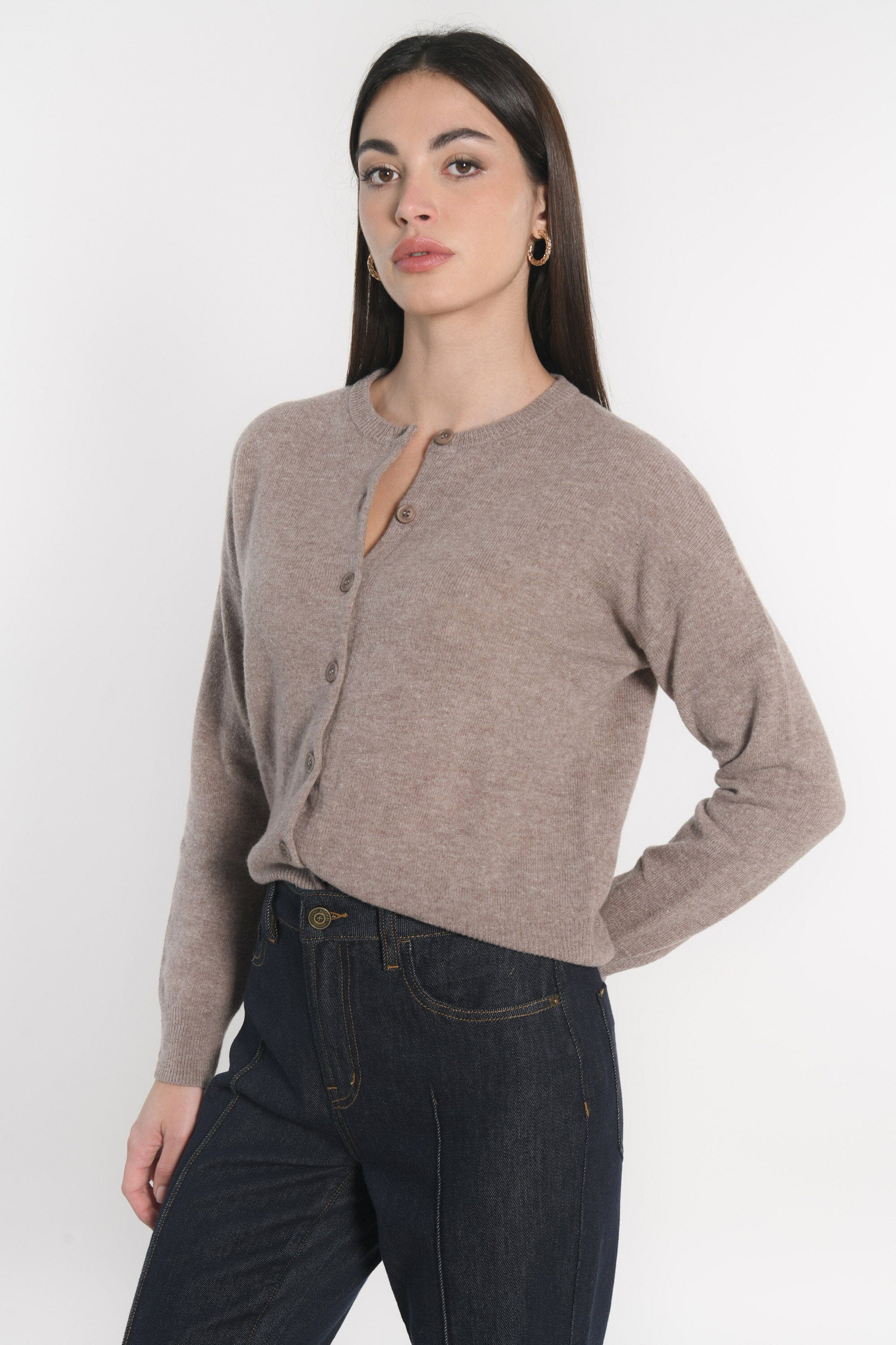 GILET ANITA BEIGE CHINÉ GILET KOOKAI Mode Kookai