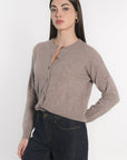 GILET ANITA BEIGE CHINÉ GILET KOOKAI Mode Kookai