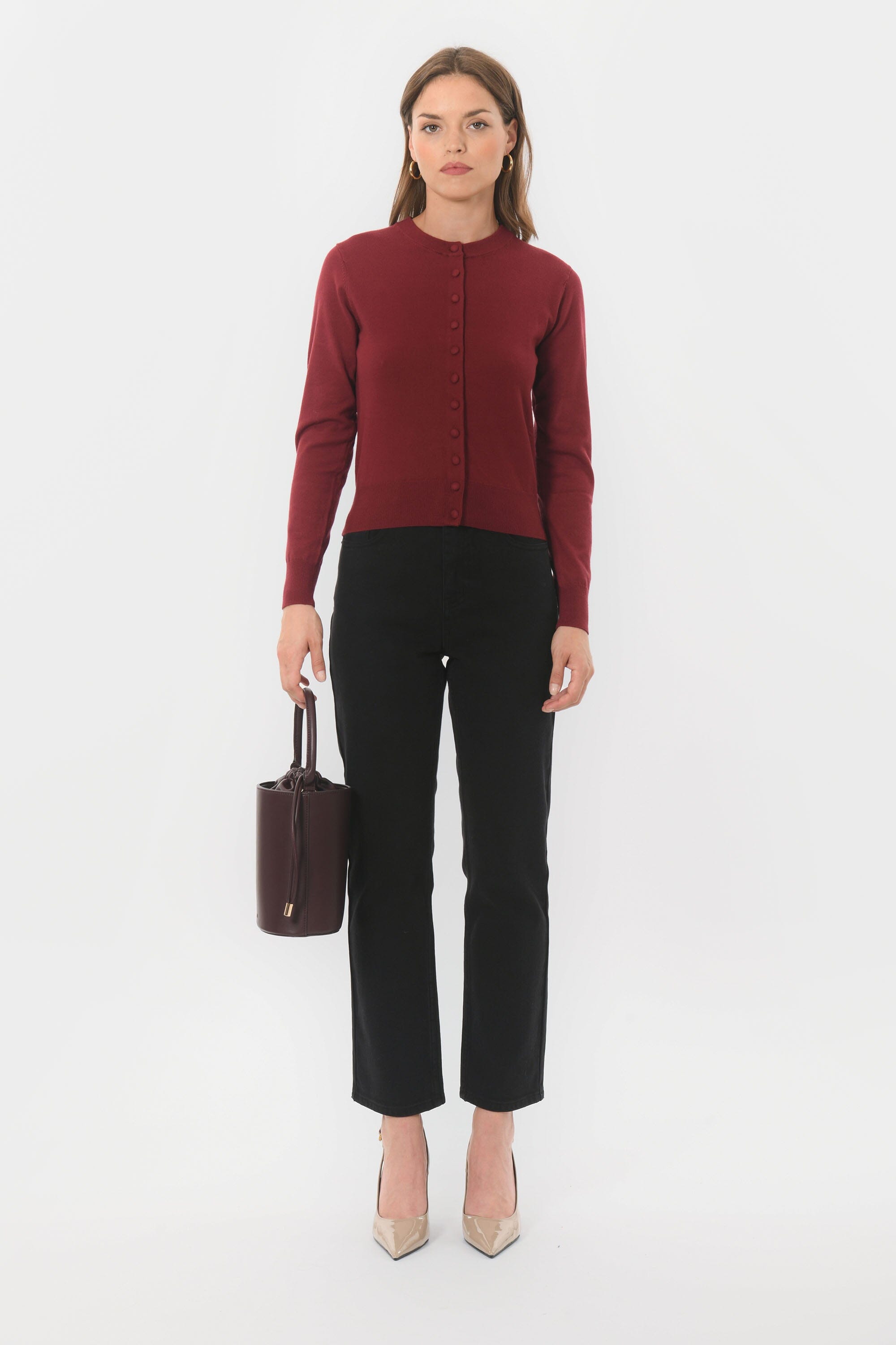 GILET - BELINA - BORDEAUX GILET NEW KOOKAI Mode Kookai