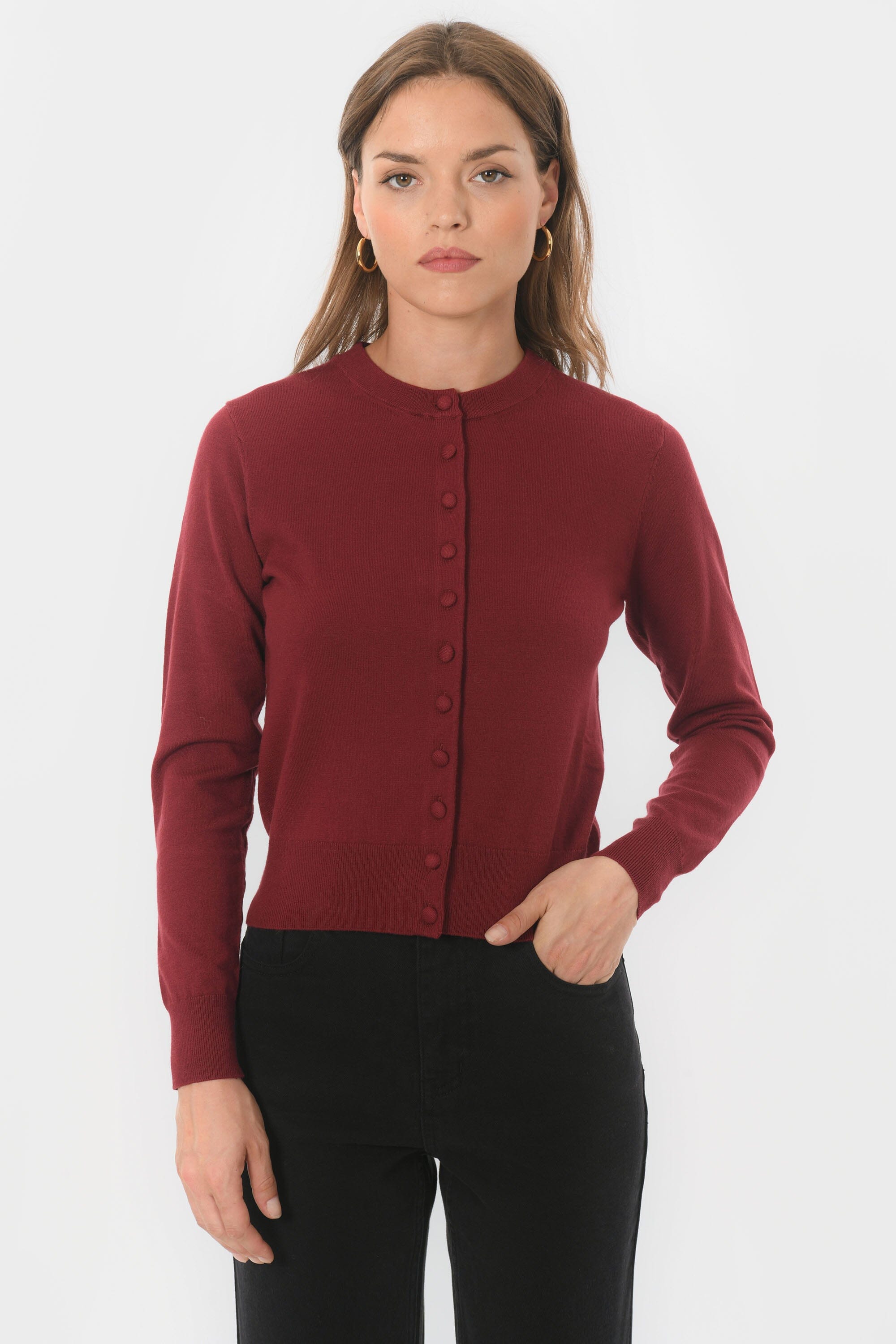 GILET - BELINA - BORDEAUX GILET NEW KOOKAI Mode Kookai