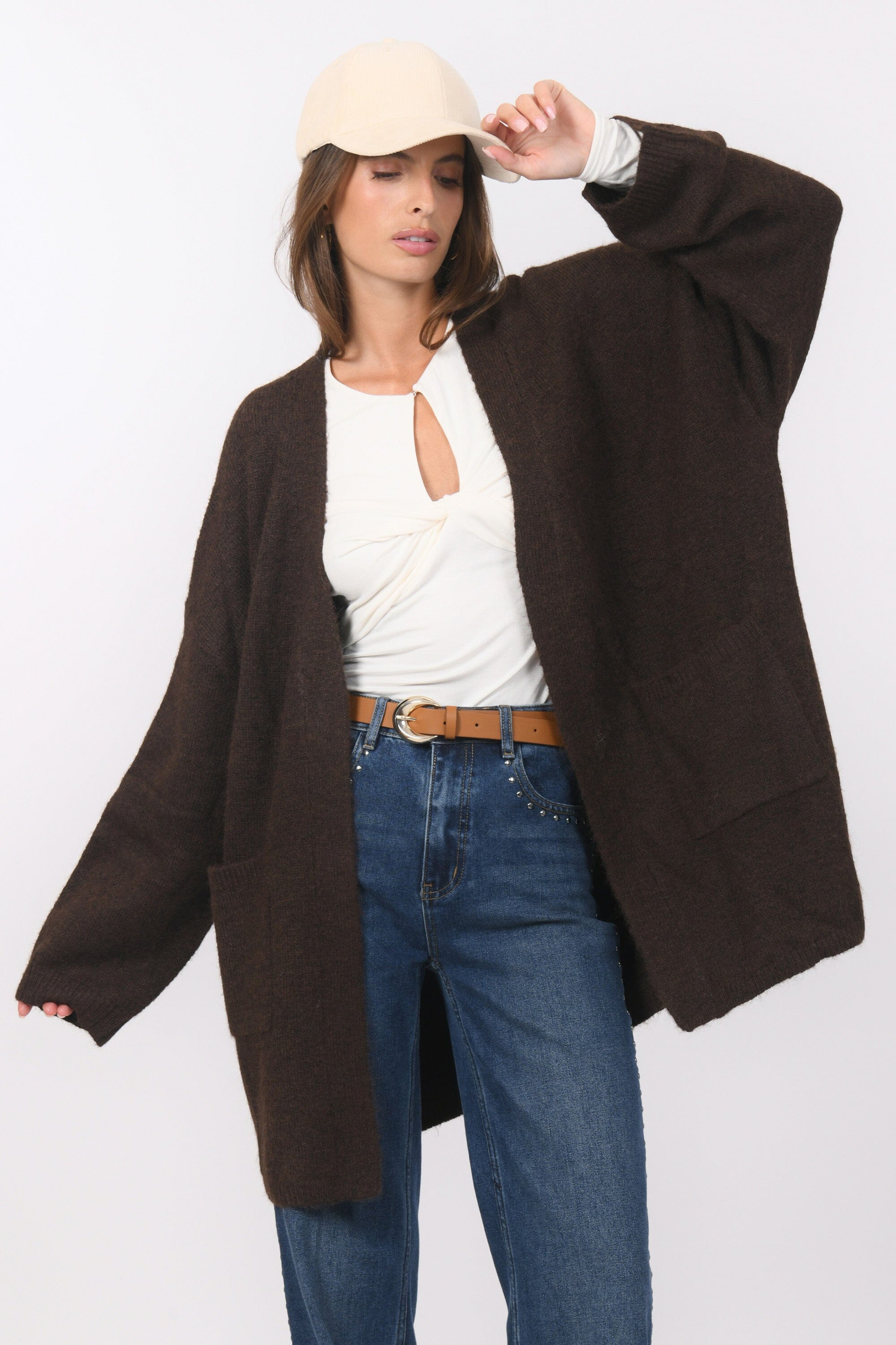 GILET - BIANCA - CHOCOLAT GILET NEW KOOKAI Mode Kookai