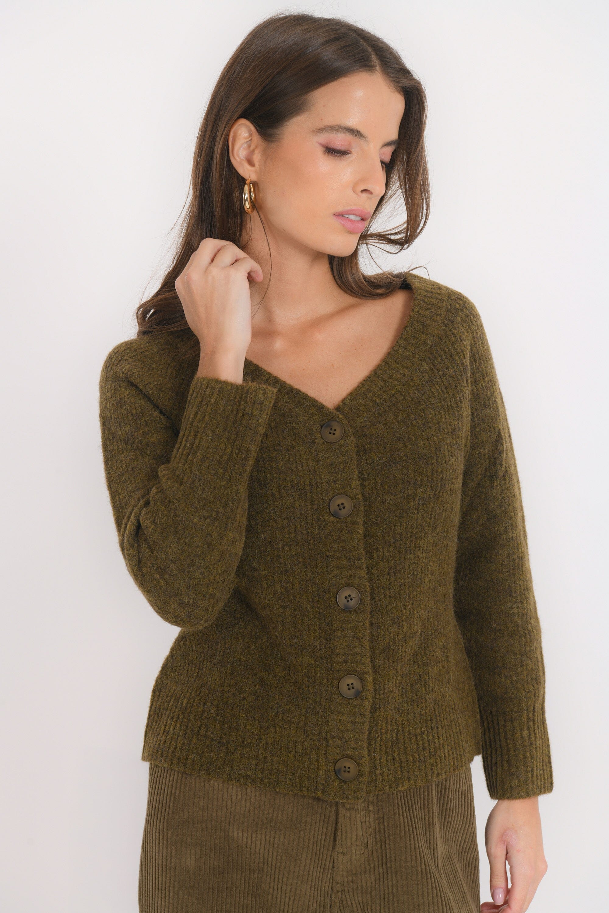 GILET - BOSTON - KAKI GILET NEW KOOKAI Mode Kookai