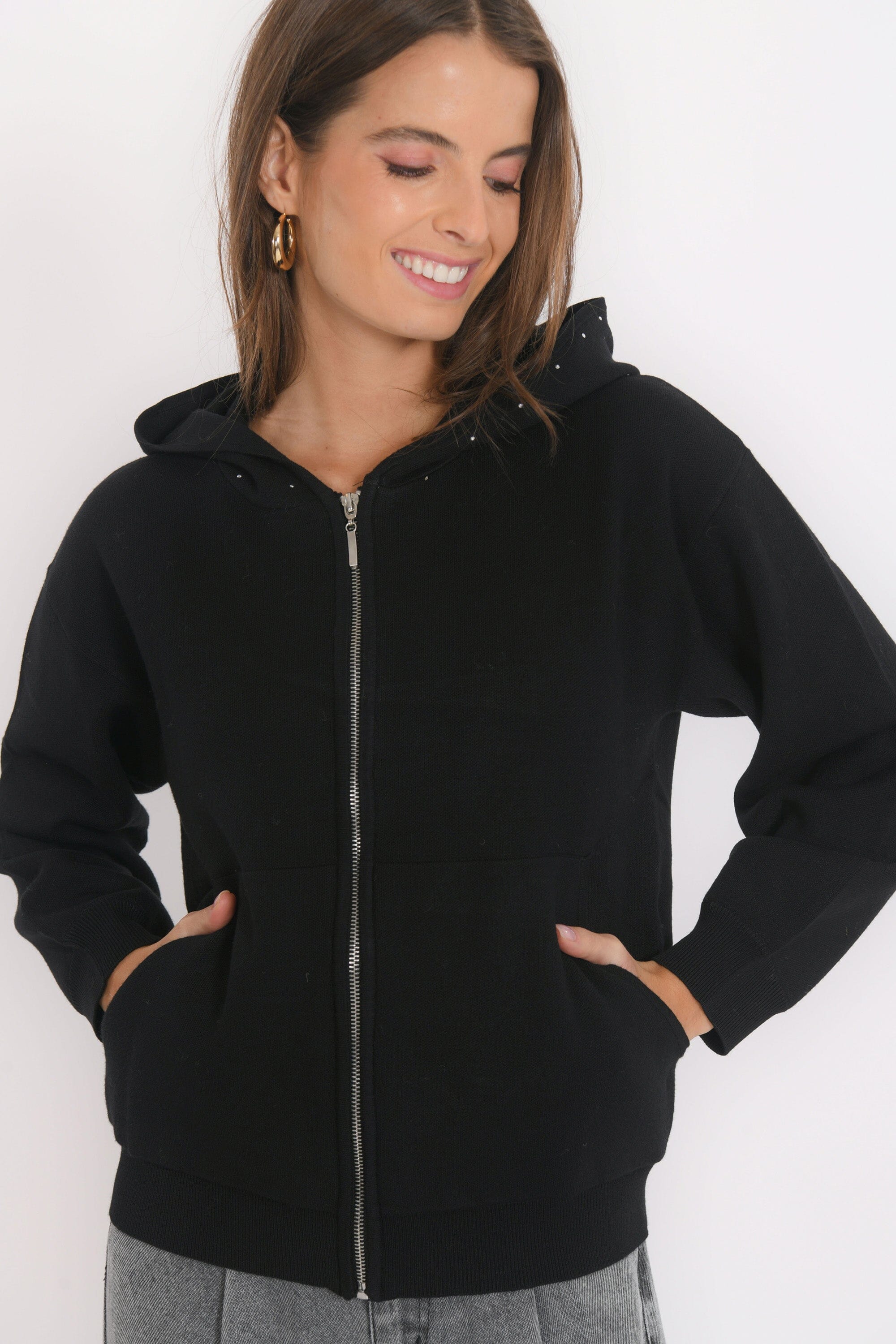 GILET - BRITNEY - NOIR GILET NEW KOOKAI Mode Kookai